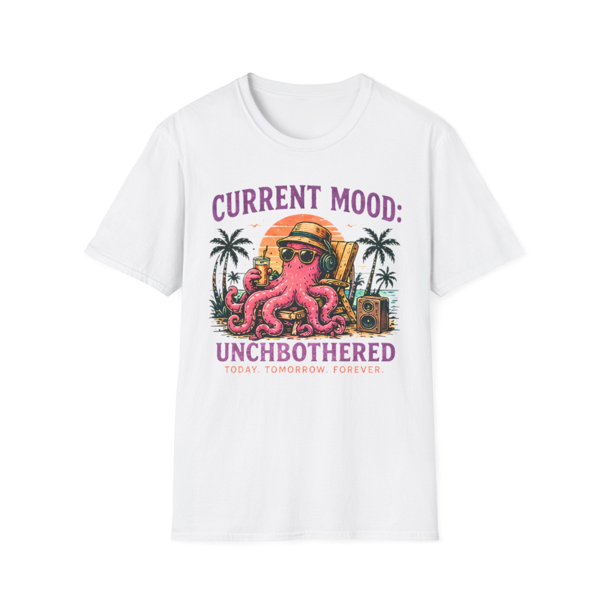 Unbothered | Beach Life Graphic Tee | Cute Coastal Shirt | Oversized Summer Tee | Ocean Lover Gift