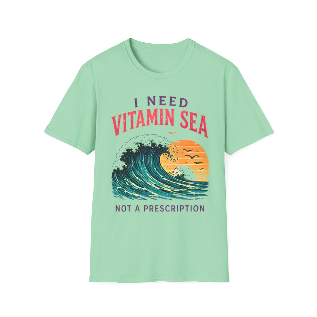 Vitamin Sea | Beach Life Graphic Tee | Cute Coastal Shirt | Oversized Summer Tee | Ocean Lover Gift