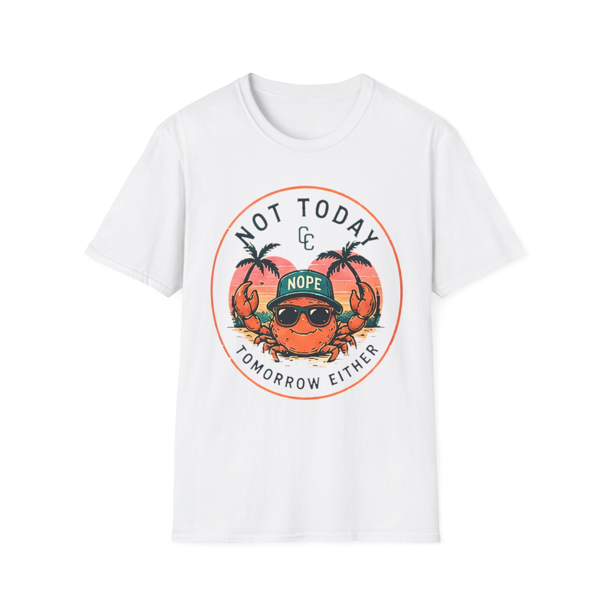 Not Today | Beach Life Graphic Tee | Cute Coastal Shirt | Oversized Summer Tee | Ocean Lover Gift