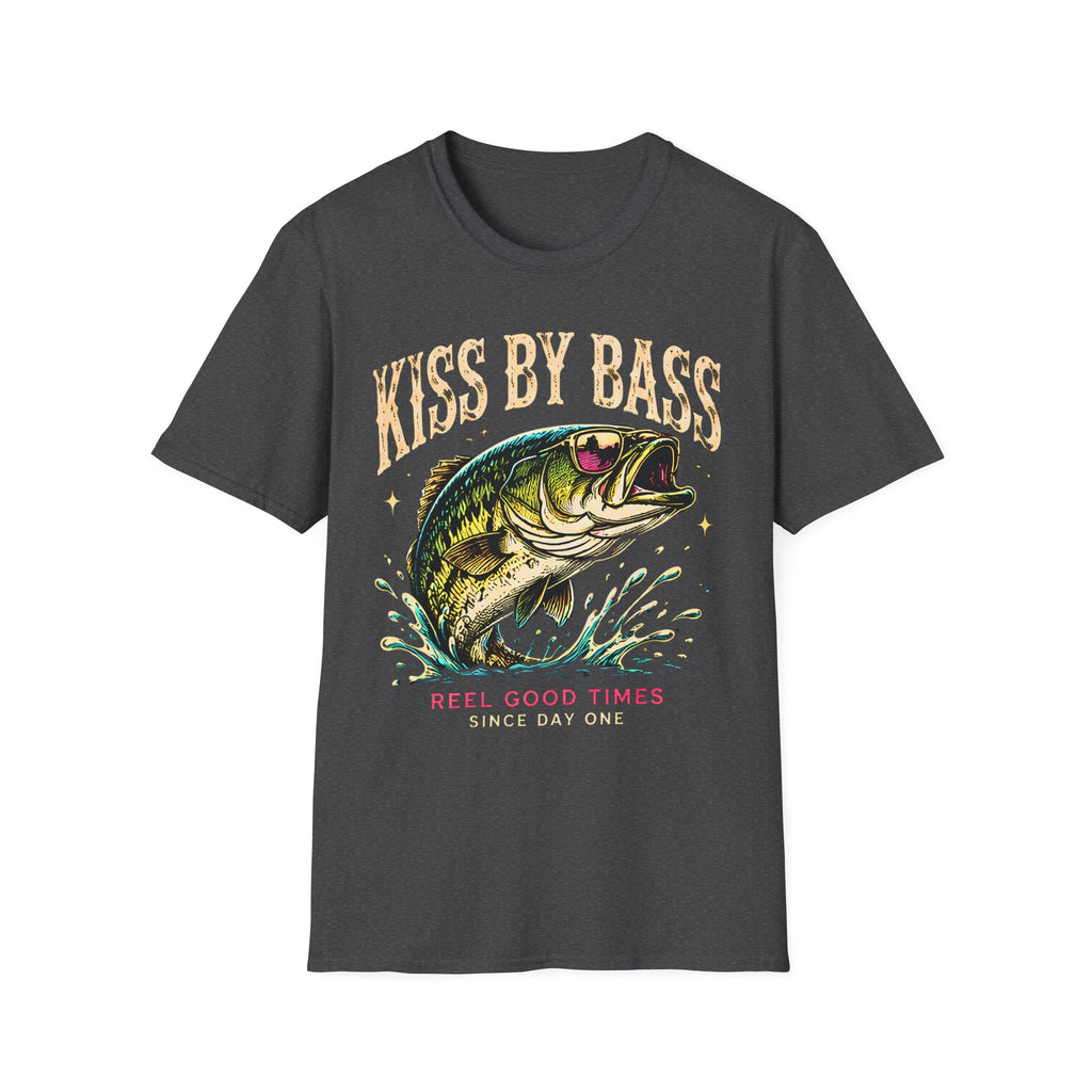 Kiss My Bass | Cute Coastal Shirt | Beach Life Graphic Tee | Oversized Summer Tee | Ocean Lover Gift