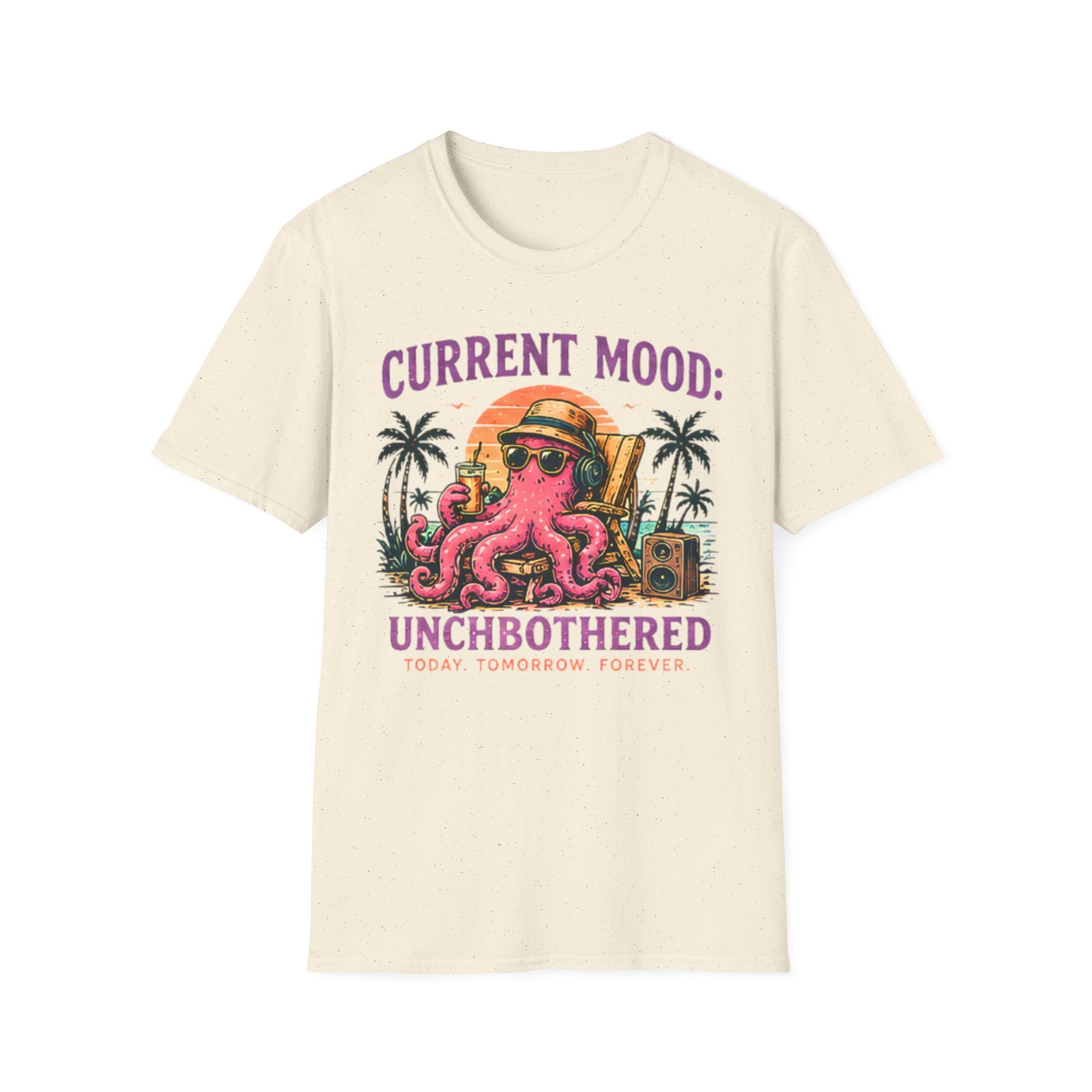 Unbothered | Beach Life Graphic Tee | Cute Coastal Shirt | Oversized Summer Tee | Ocean Lover Gift
