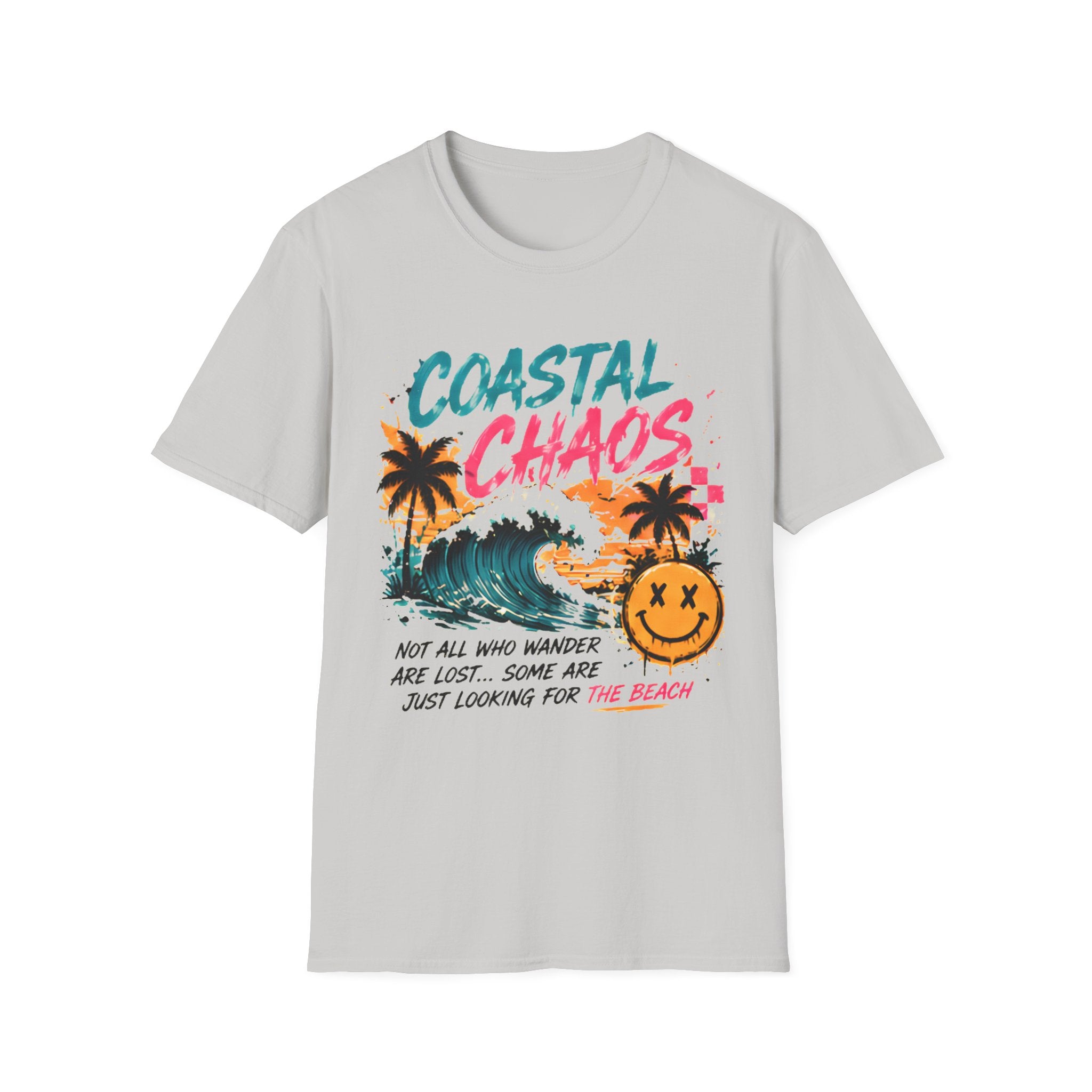 Beach Life Graphic Tee | Not All Who Wander Are Lost | Cute Coastal Shirt | Oversized Summer Tee | Ocean Lover Gift