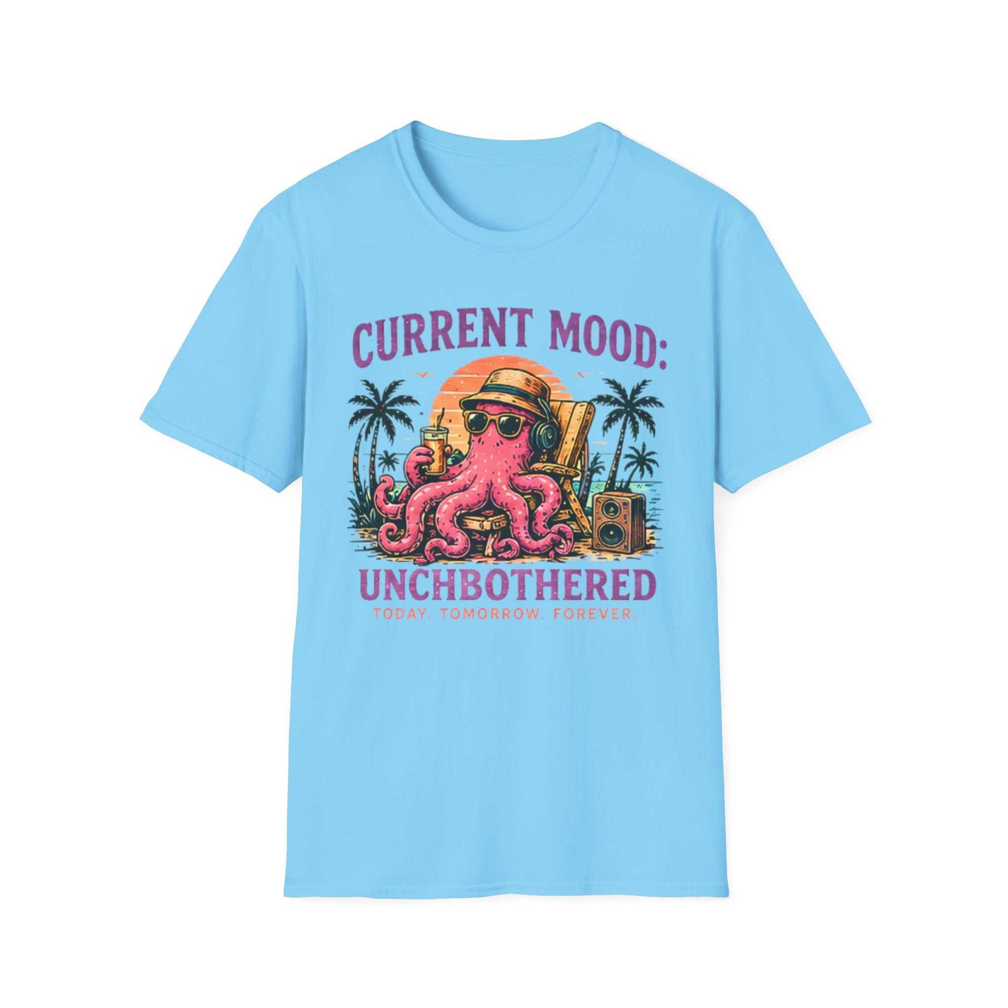 Unbothered | Beach Life Graphic Tee | Cute Coastal Shirt | Oversized Summer Tee | Ocean Lover Gift