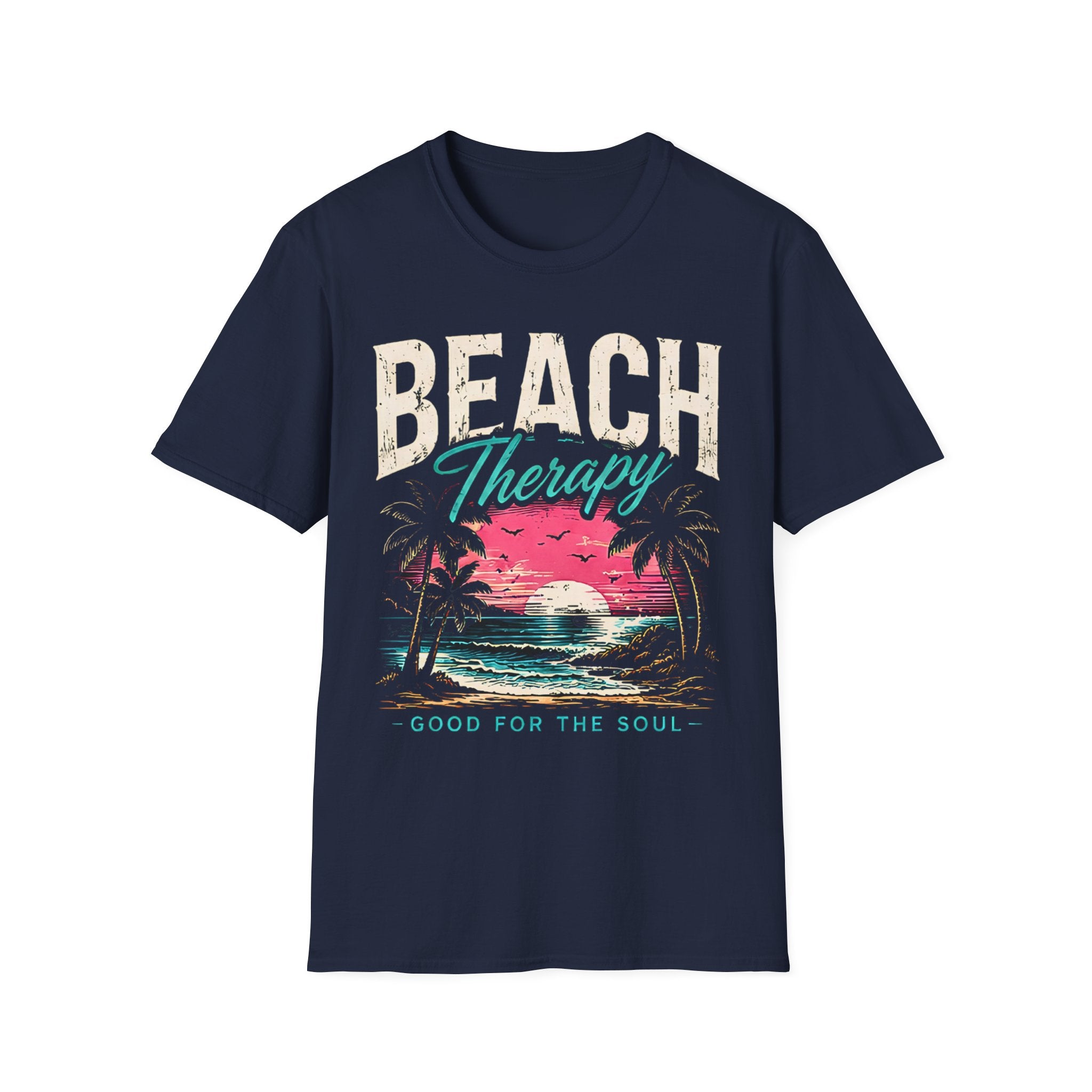 Beach Life Graphic Tee | Beach Therapy | Cute Coastal Shirt | Oversized Summer Tee | Ocean Lover Gift