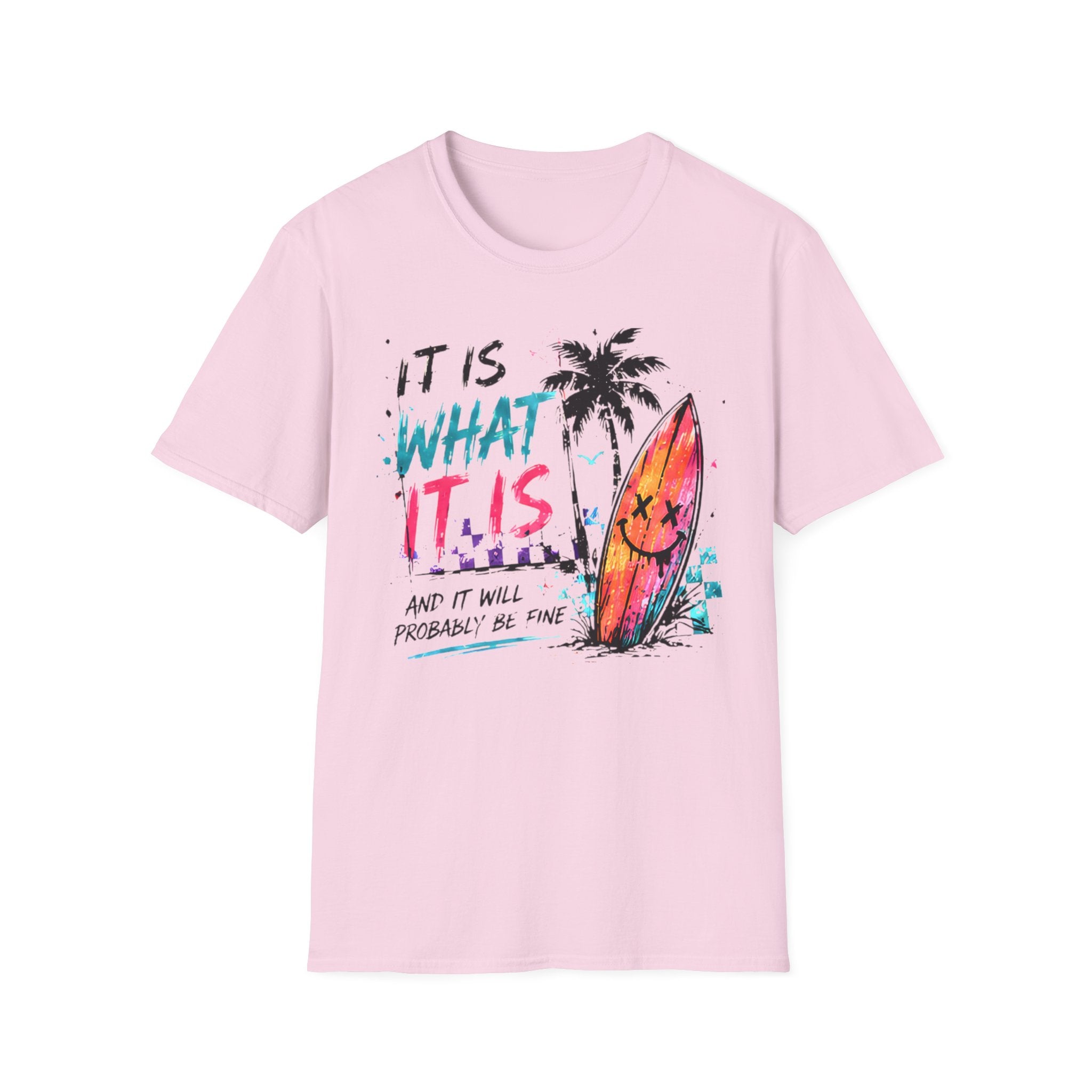 Cute Coastal Shirt | It Is What It Is | Beach Life Graphic Tee | Oversized Summer Tee | Ocean Lover Gift