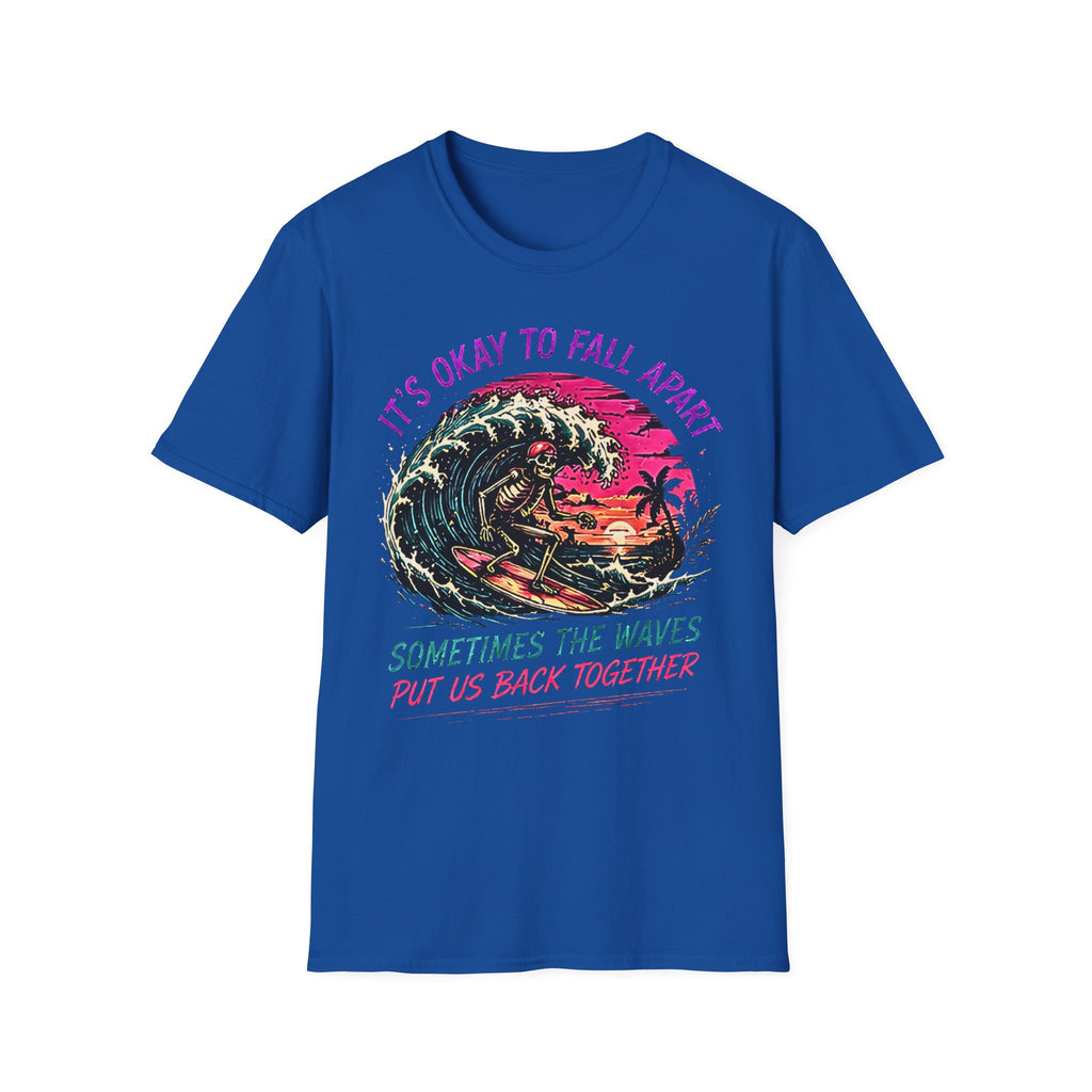 Ok To Fall Apart | Cute Coastal Shirt | Beach Life Graphic Tee | Oversized Summer Tee | Ocean Lover Gift