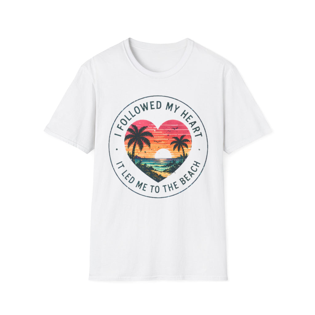 Beach Life Graphic Tee | Followed My Heart | Cute Coastal Shirt | Oversized Summer Tee | Ocean Lover Gift