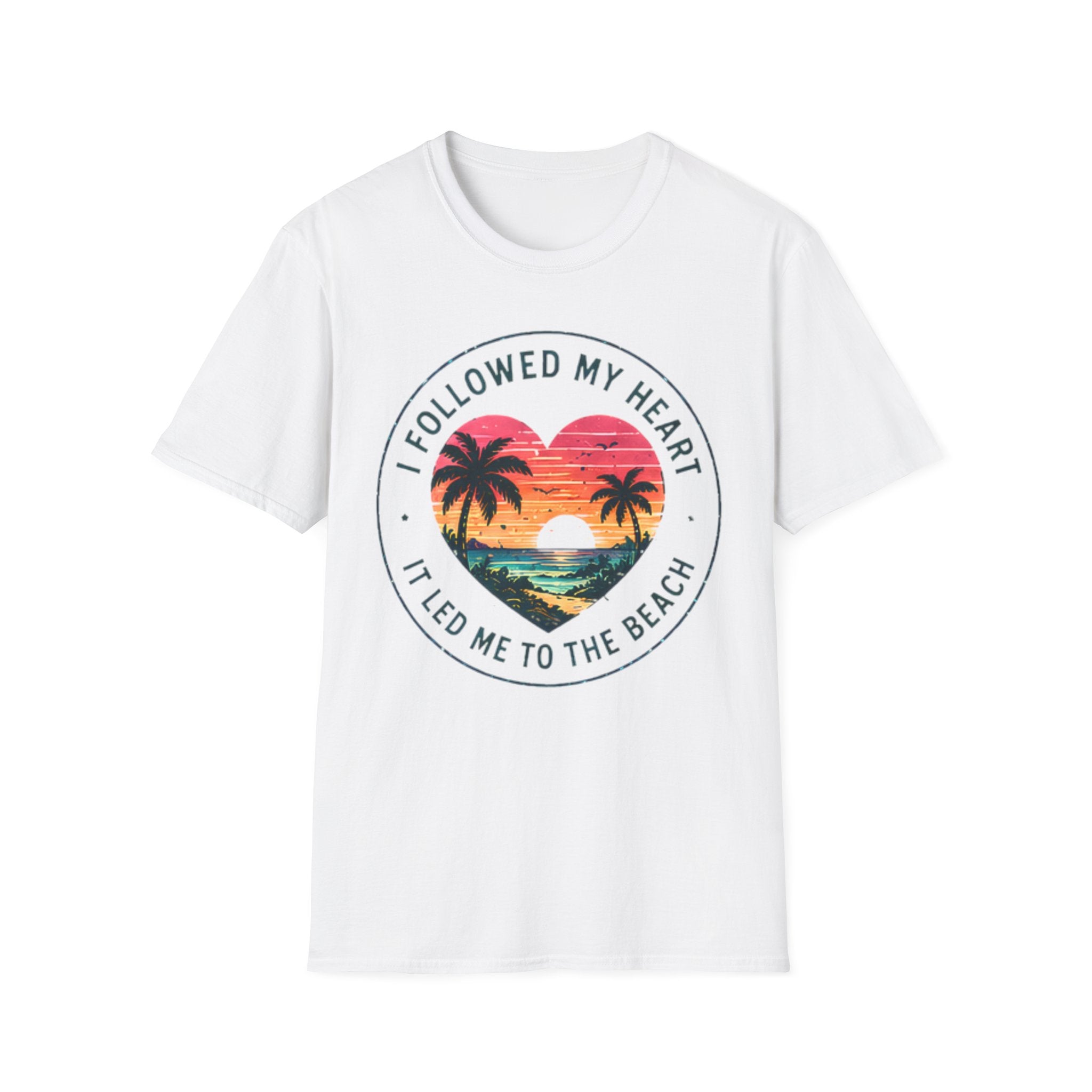 Beach Life Graphic Tee | Followed My Heart | Cute Coastal Shirt | Oversized Summer Tee | Ocean Lover Gift