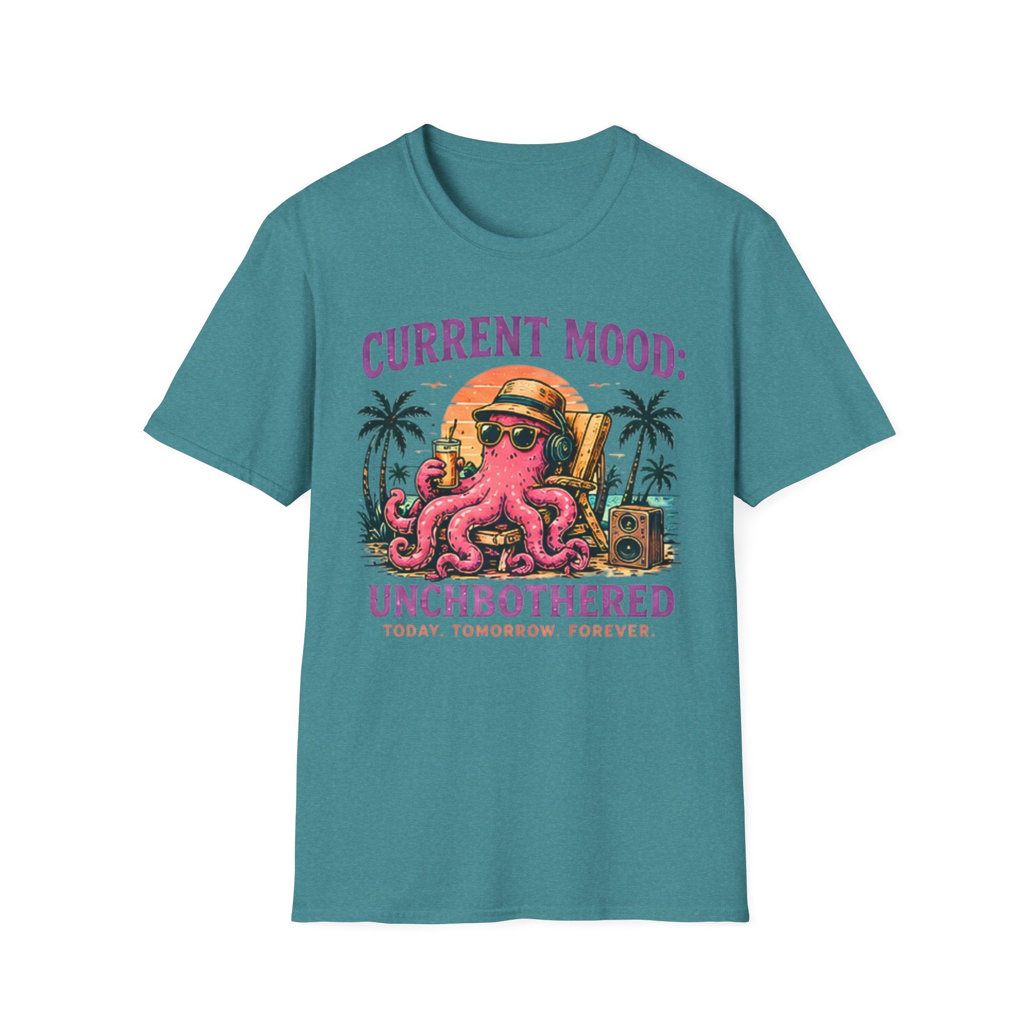 Unbothered | Beach Life Graphic Tee | Cute Coastal Shirt | Oversized Summer Tee | Ocean Lover Gift