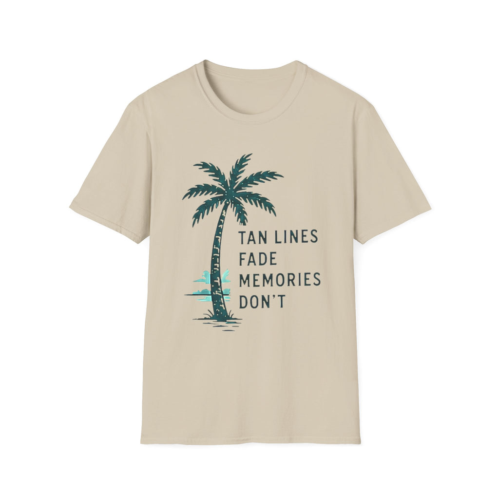 Tan Lines Fade | Beach Life Graphic Tee | Cute Coastal Shirt | Oversized Summer Tee | Ocean Lover Gift