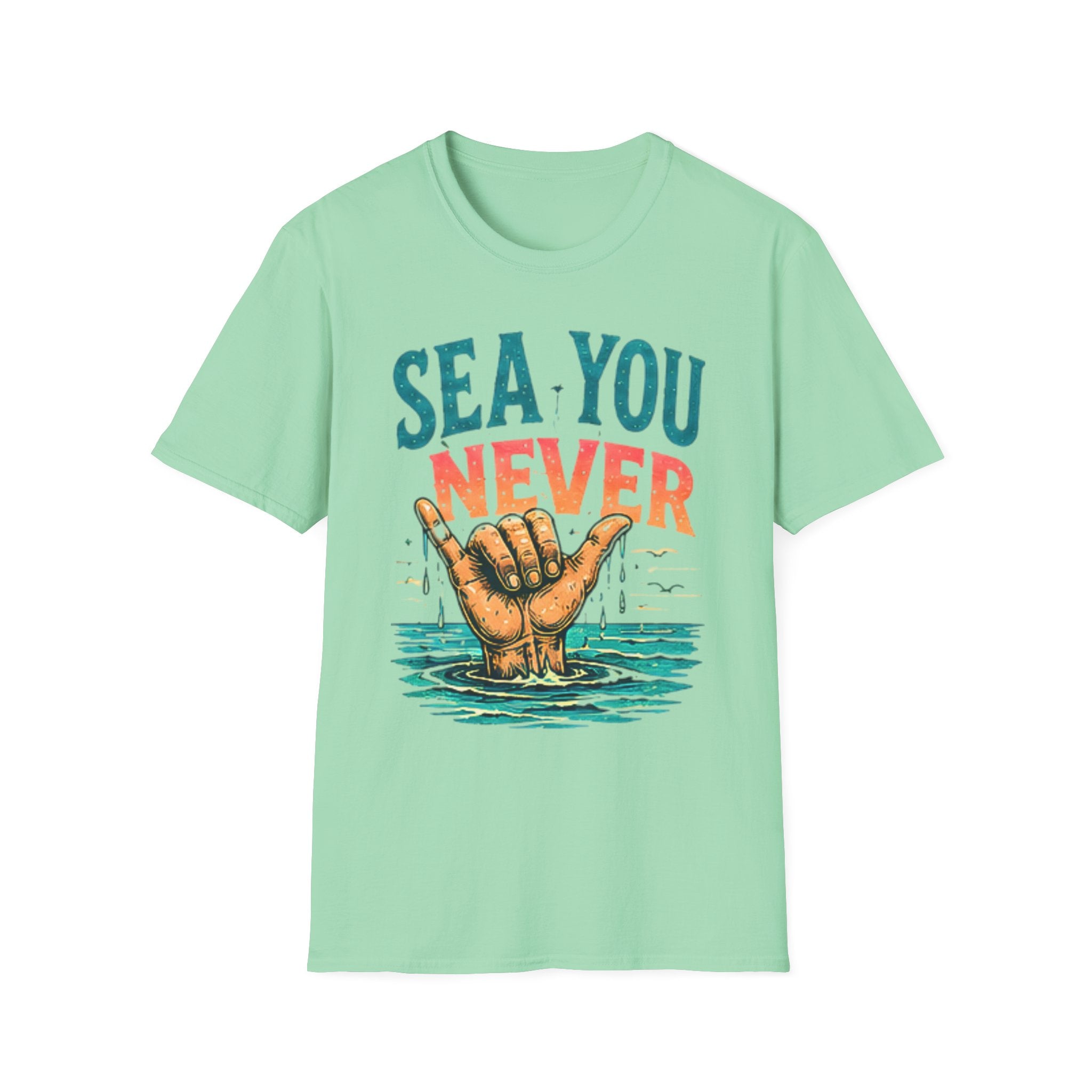 Sea You Never | Beach Life Graphic Tee | Cute Coastal Shirt | Oversized Summer Tee | Ocean Lover Gift