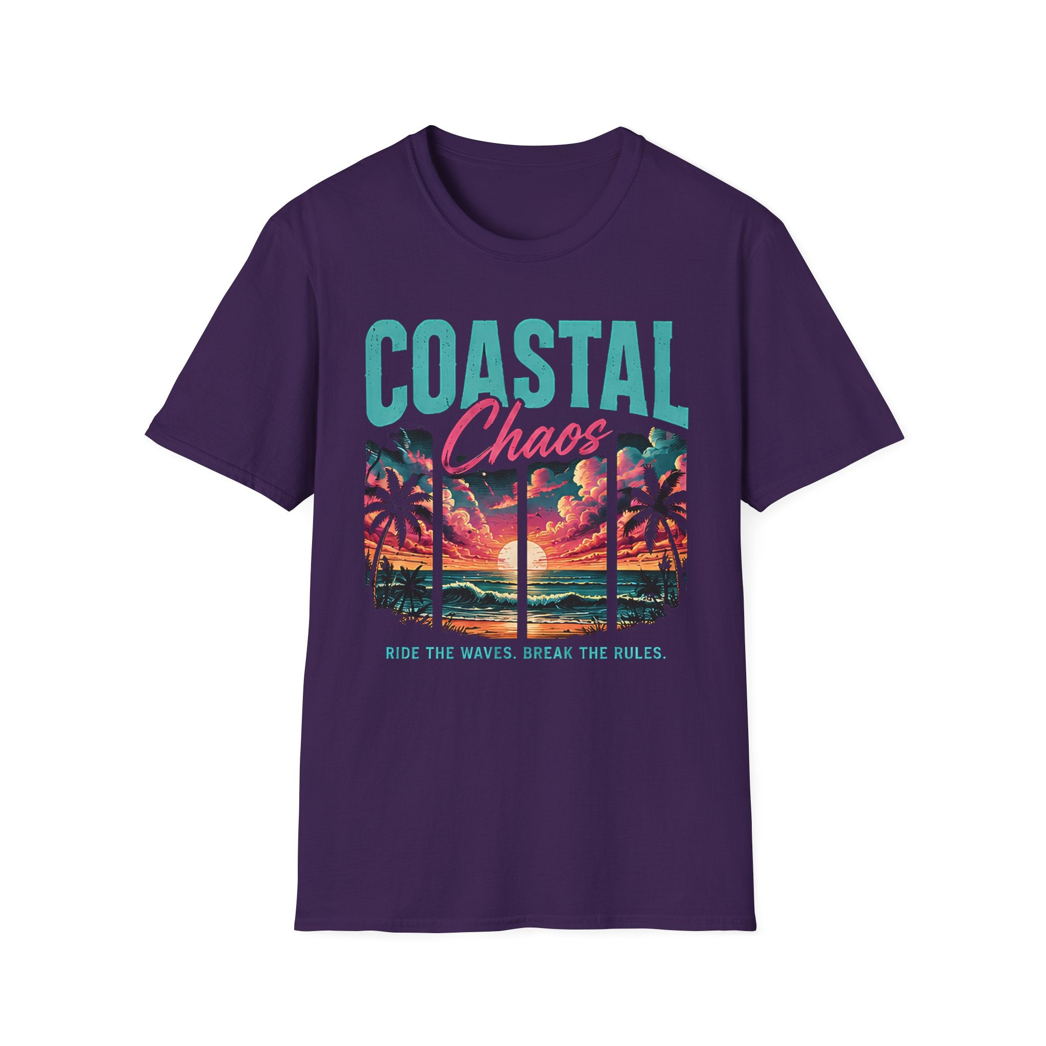 Beach Life Graphic Tee | Ride The Waves | Cute Coastal Shirt | Oversized Summer Tee | Ocean Lover Gift