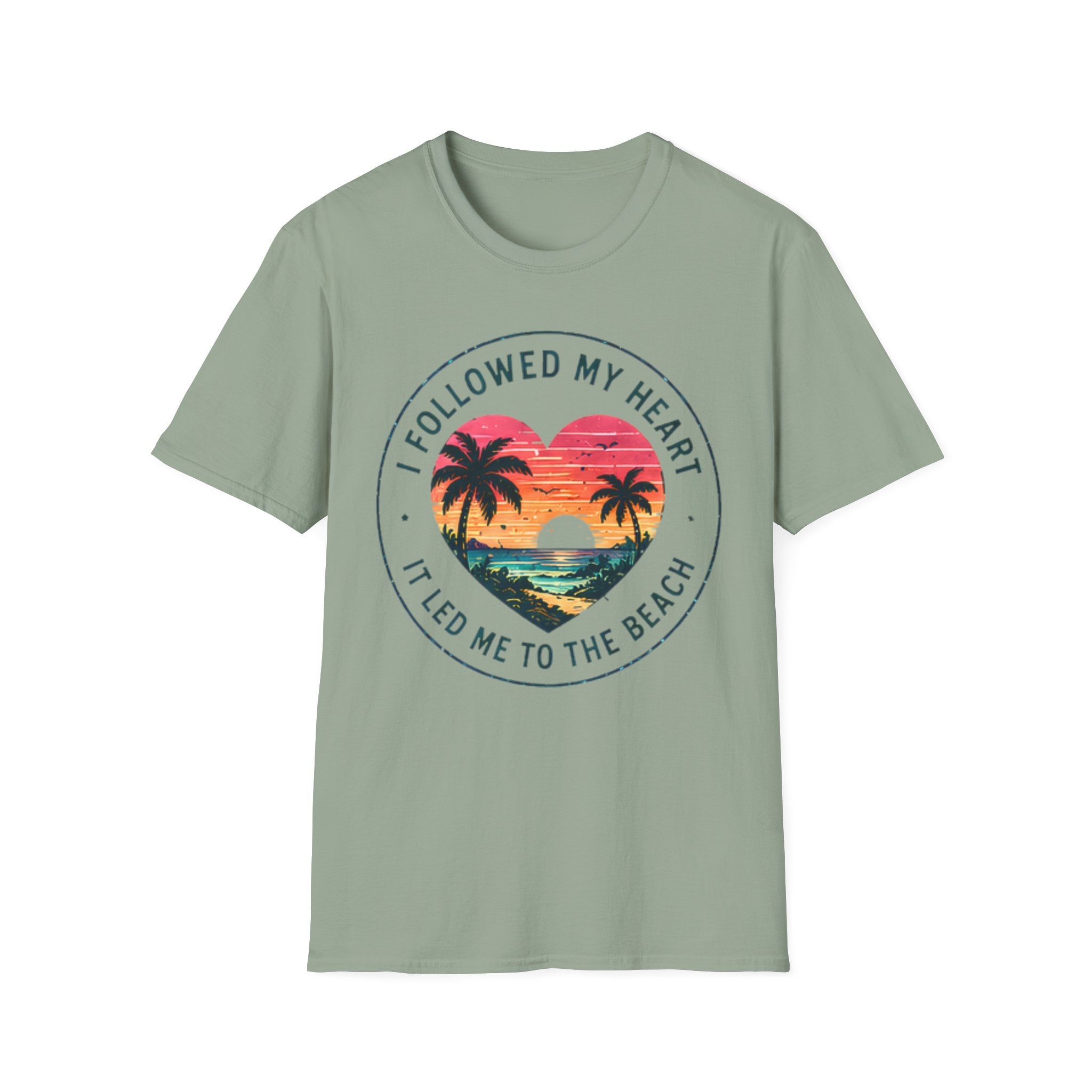 Beach Life Graphic Tee | Followed My Heart | Cute Coastal Shirt | Oversized Summer Tee | Ocean Lover Gift