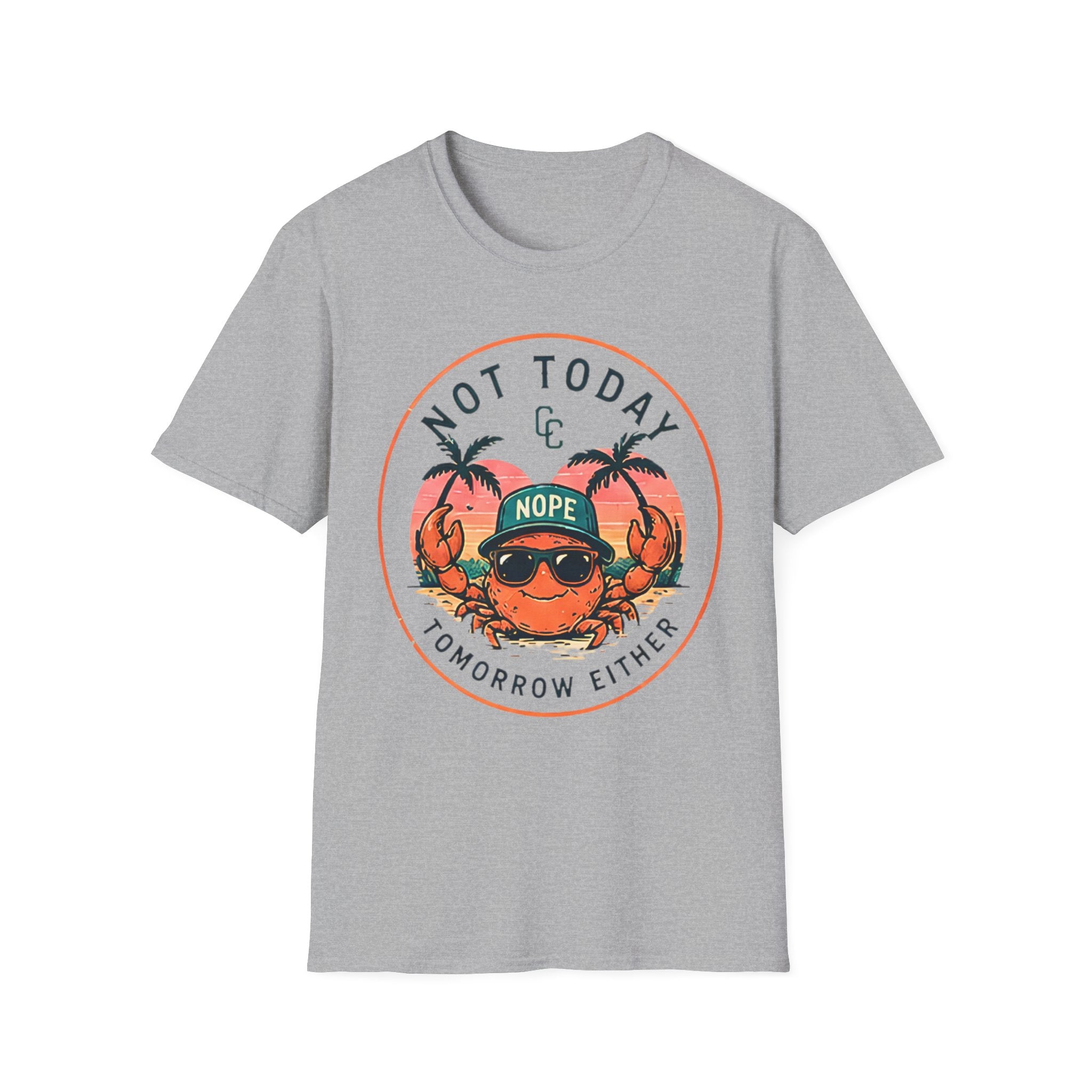 Not Today | Beach Life Graphic Tee | Cute Coastal Shirt | Oversized Summer Tee | Ocean Lover Gift