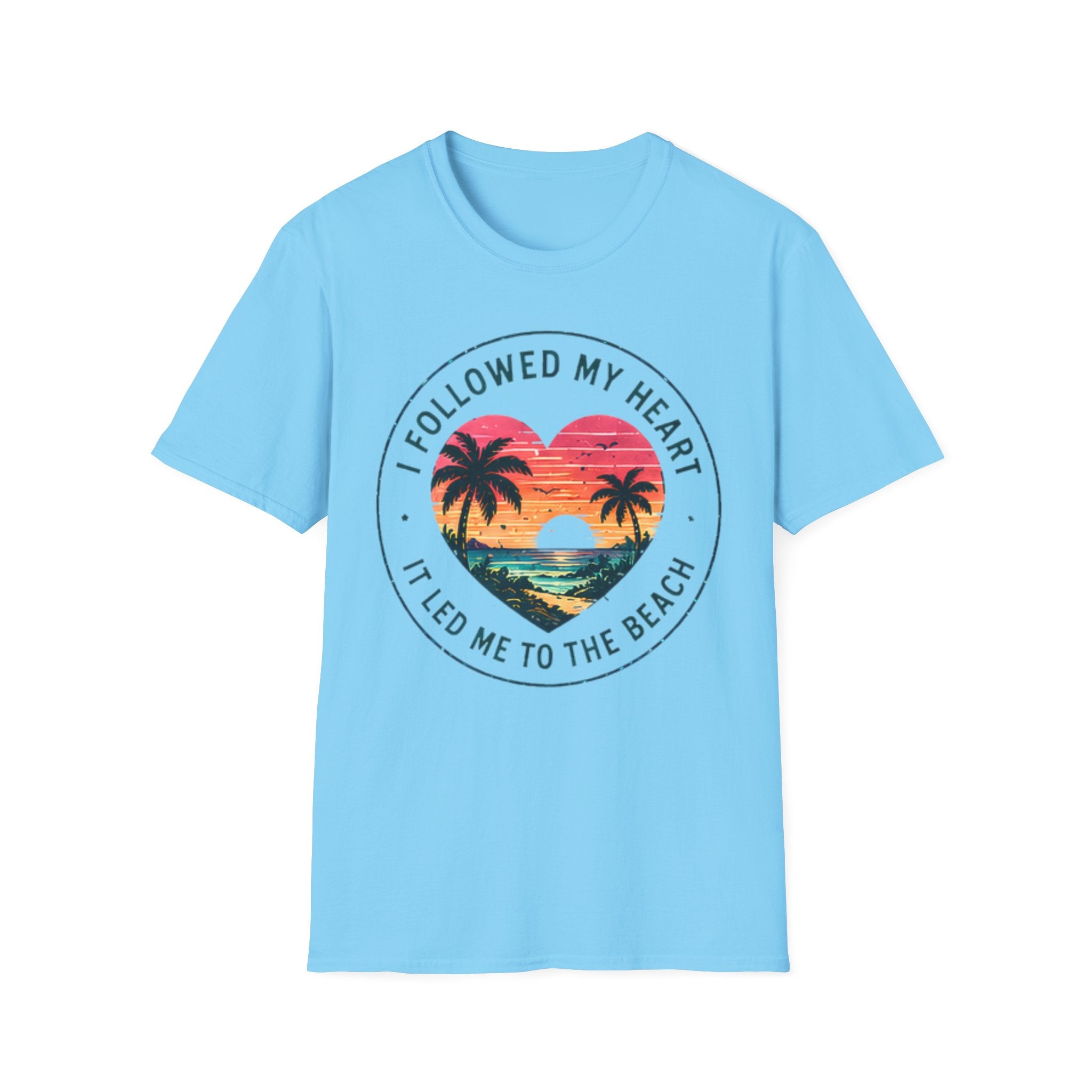 Beach Life Graphic Tee | Followed My Heart | Cute Coastal Shirt | Oversized Summer Tee | Ocean Lover Gift