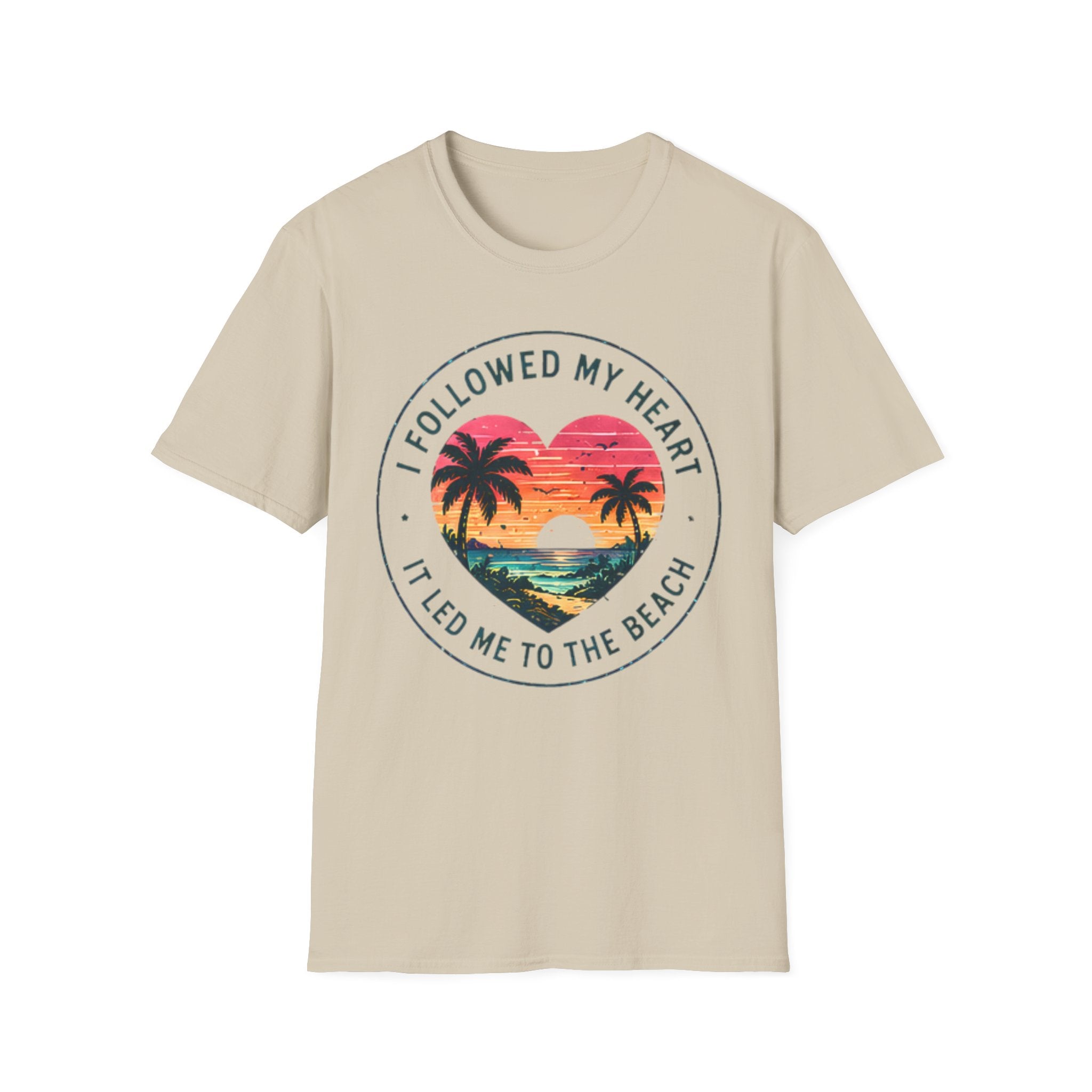 Beach Life Graphic Tee | Followed My Heart | Cute Coastal Shirt | Oversized Summer Tee | Ocean Lover Gift