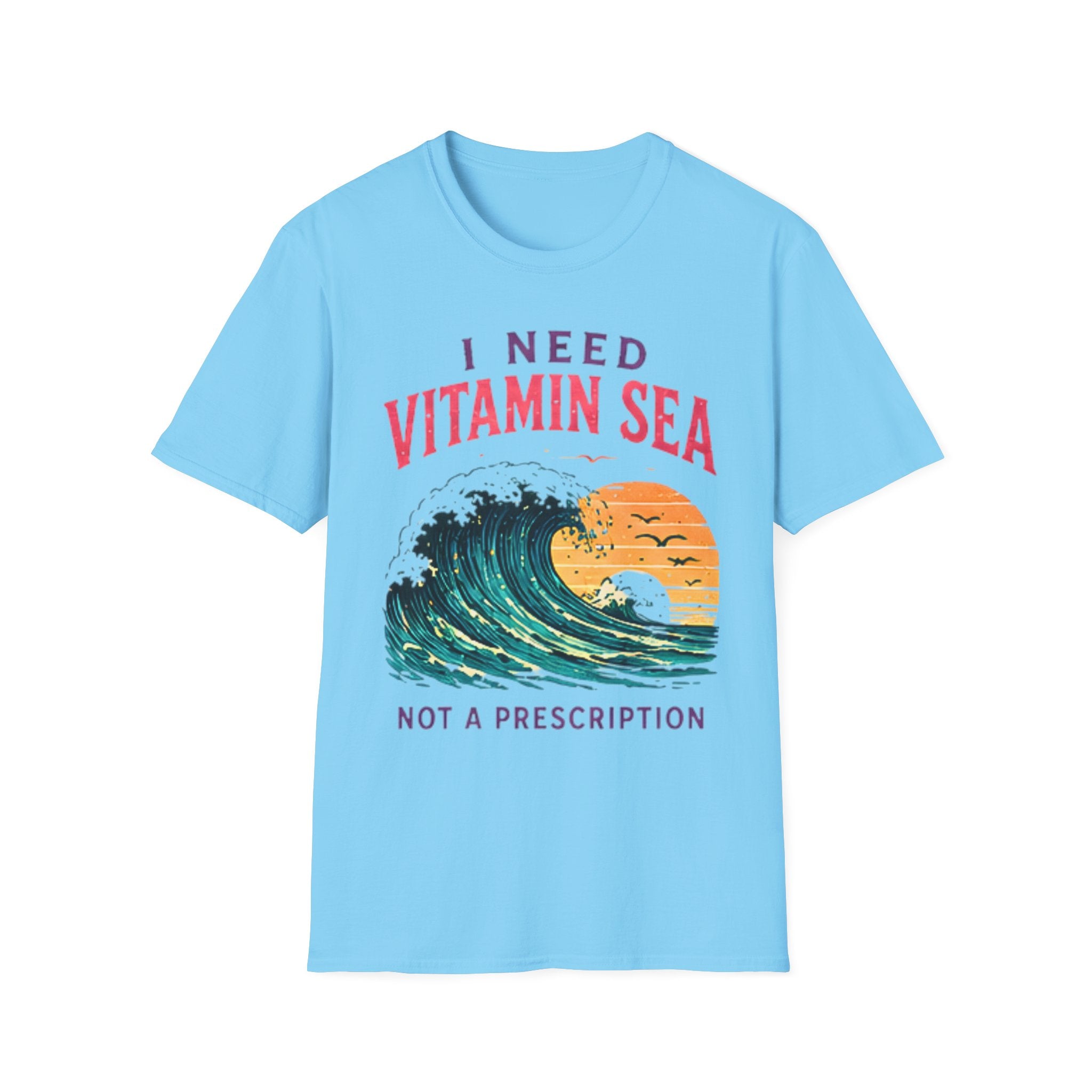 Vitamin Sea | Beach Life Graphic Tee | Cute Coastal Shirt | Oversized Summer Tee | Ocean Lover Gift