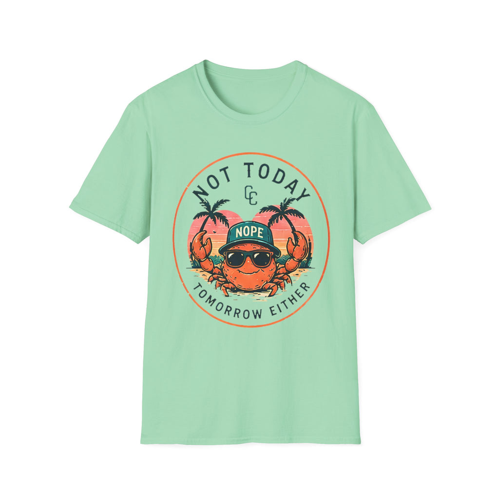 Not Today | Beach Life Graphic Tee | Cute Coastal Shirt | Oversized Summer Tee | Ocean Lover Gift