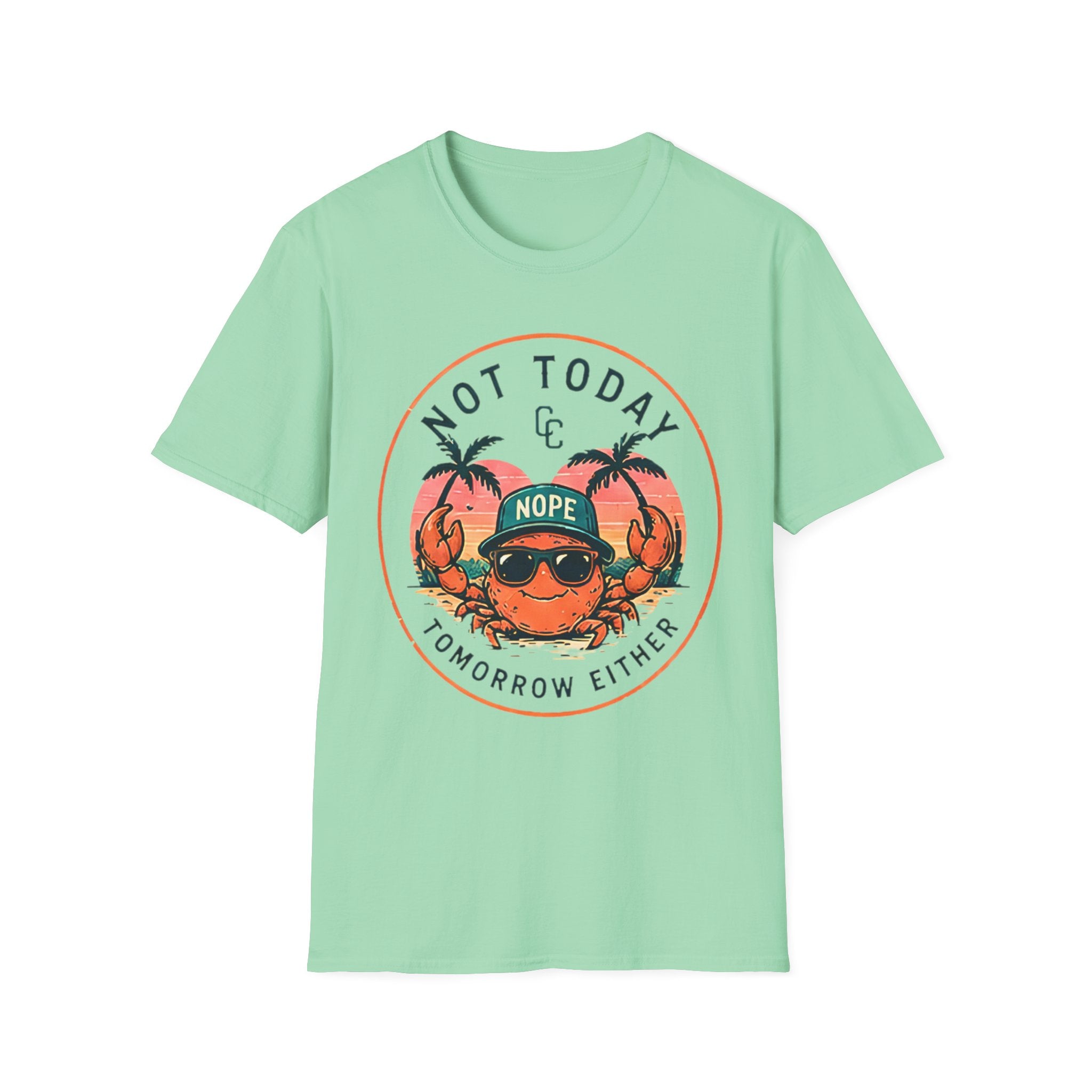 Not Today | Beach Life Graphic Tee | Cute Coastal Shirt | Oversized Summer Tee | Ocean Lover Gift