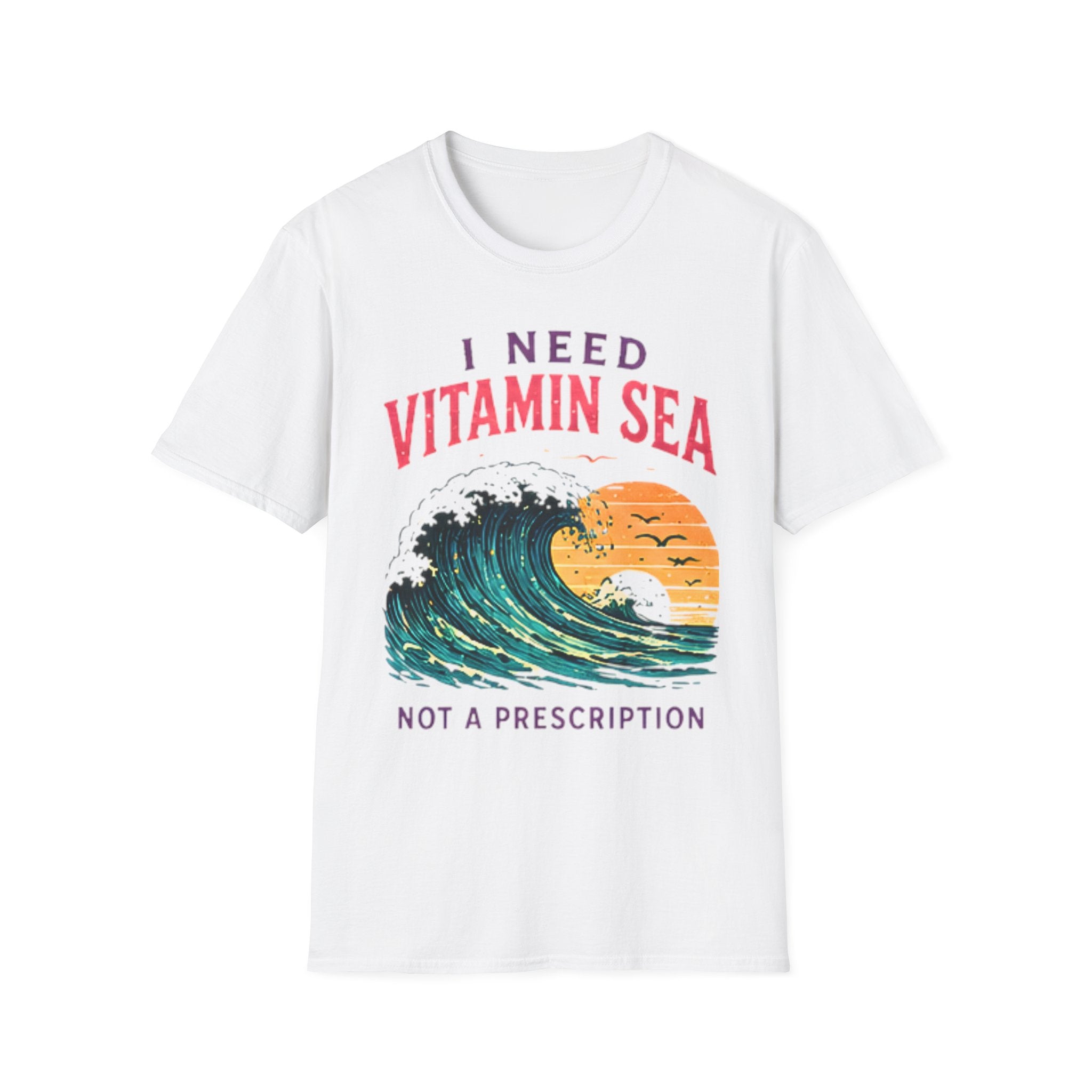 Vitamin Sea | Beach Life Graphic Tee | Cute Coastal Shirt | Oversized Summer Tee | Ocean Lover Gift