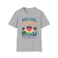 Beach Life Graphic Tee | High Tides Good Vibes | Cute Coastal Shirt | Oversized Summer Tee | Ocean Lover Gift