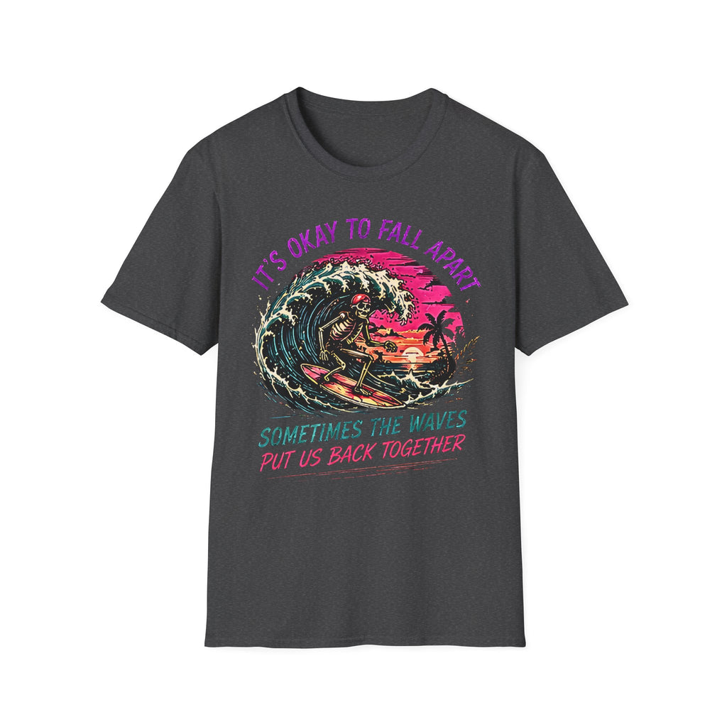 Ok To Fall Apart | Cute Coastal Shirt | Beach Life Graphic Tee | Oversized Summer Tee | Ocean Lover Gift