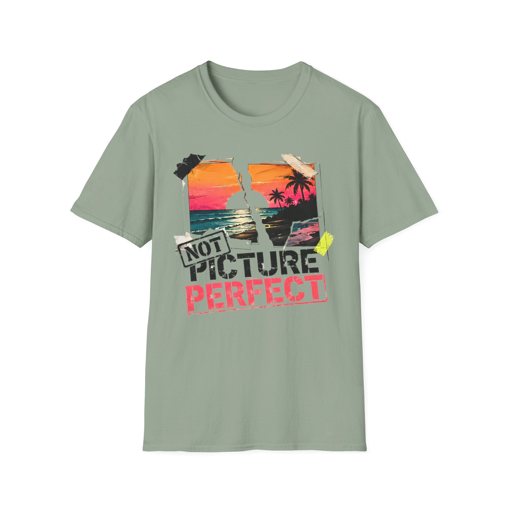 Not Picture Perfect | Beach Life Graphic Tee | Cute Coastal Shirt | Oversized Summer Tee | Ocean Lover Gift