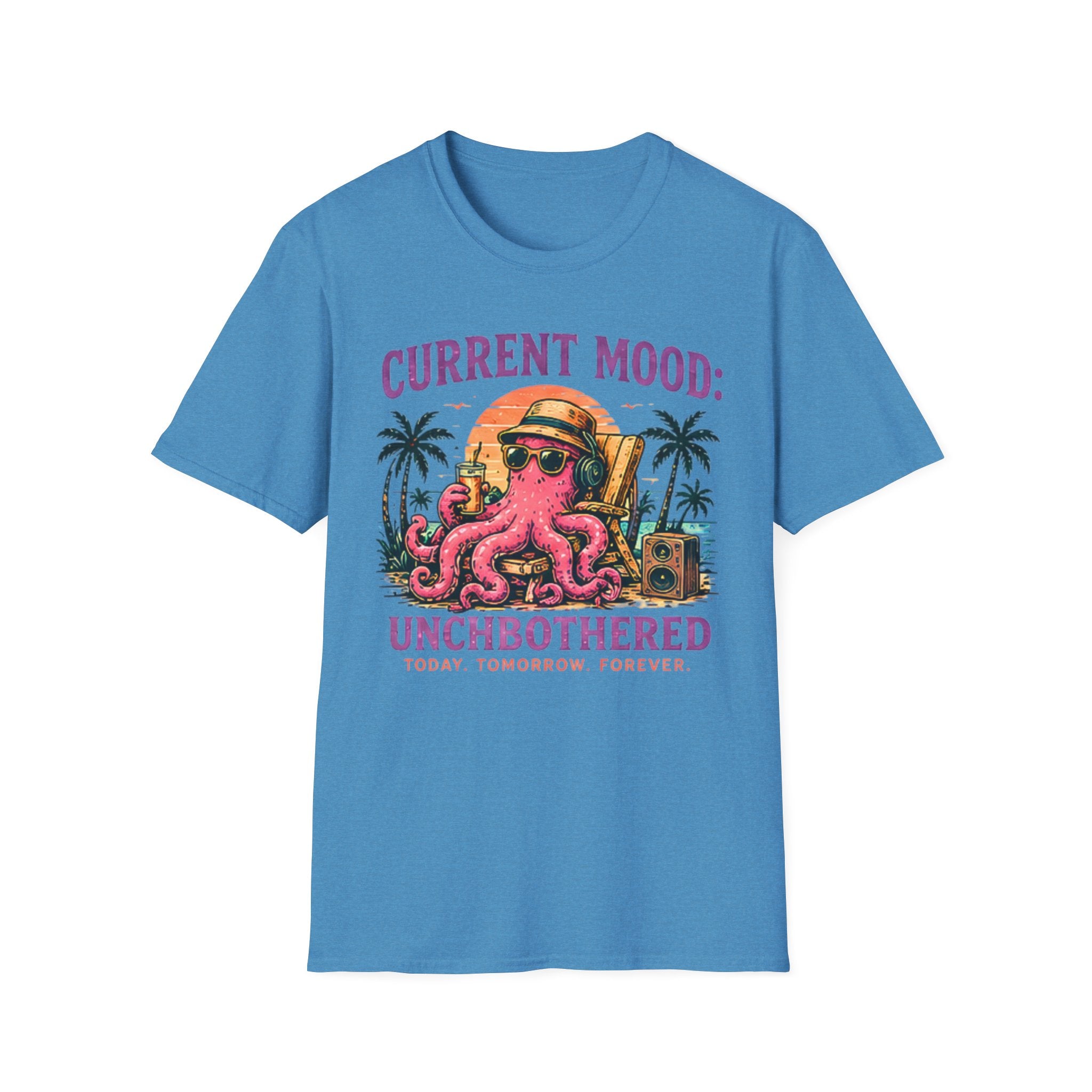 Unbothered | Beach Life Graphic Tee | Cute Coastal Shirt | Oversized Summer Tee | Ocean Lover Gift