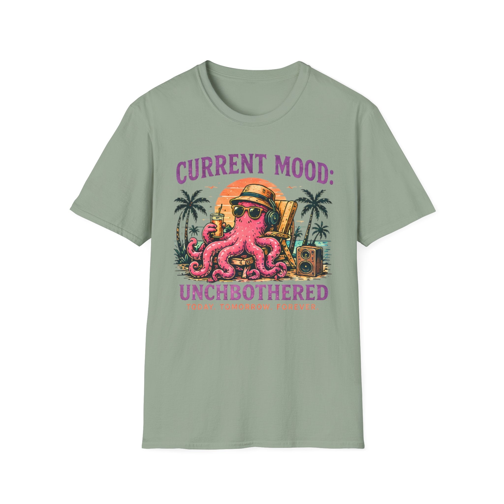 Unbothered | Beach Life Graphic Tee | Cute Coastal Shirt | Oversized Summer Tee | Ocean Lover Gift
