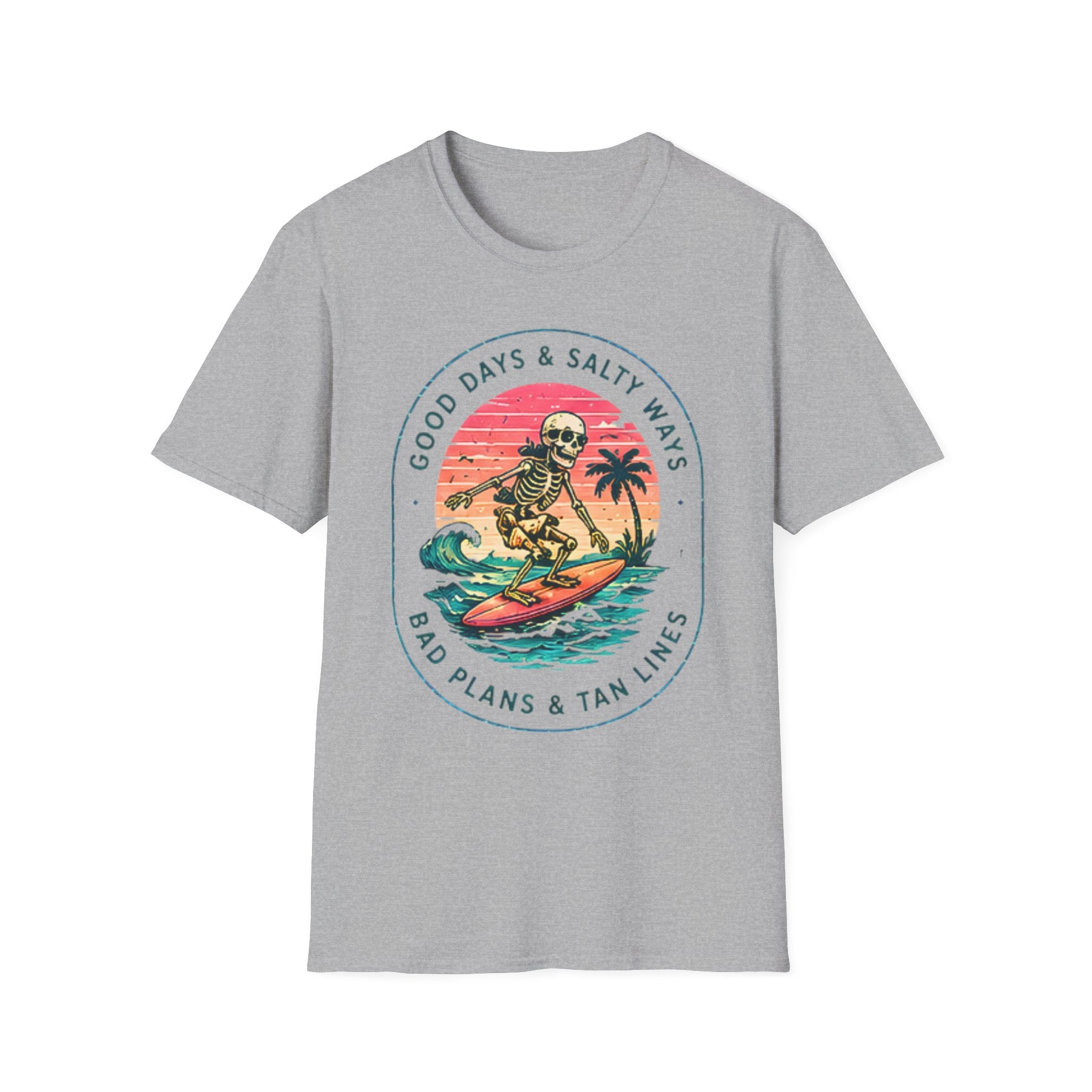 Good Days Salty Ways | Beach Life Graphic Tee | Cute Coastal Shirt | Oversized Summer Tee | Ocean Lover Gift