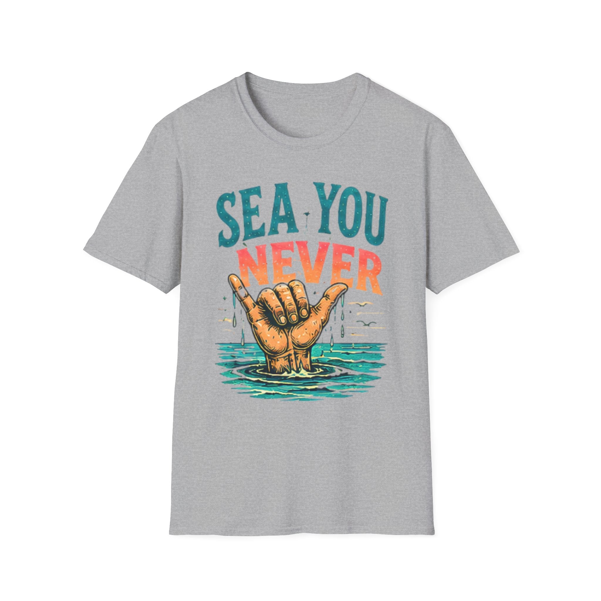 Sea You Never | Beach Life Graphic Tee | Cute Coastal Shirt | Oversized Summer Tee | Ocean Lover Gift