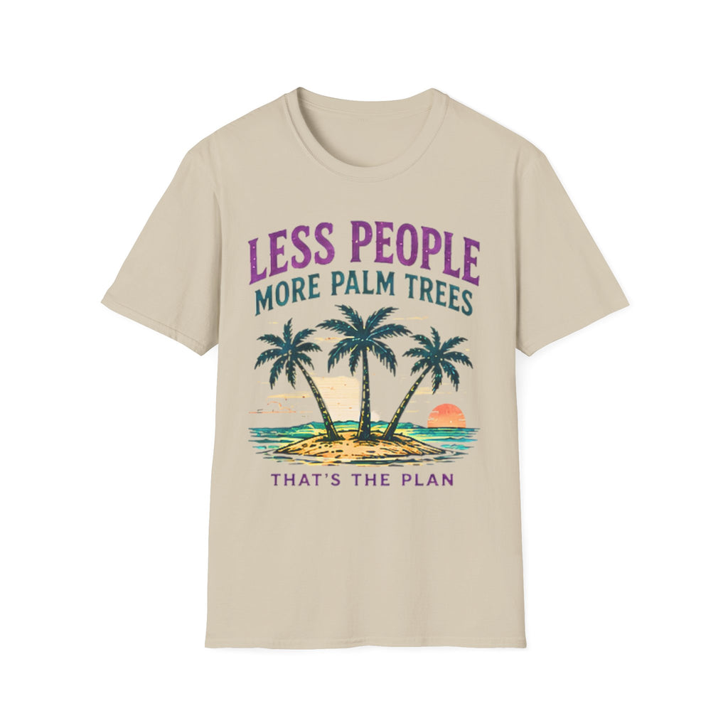 Less People More Palm Trees | Beach Life Graphic Tee | Cute Coastal Shirt | Oversized Summer Tee | Ocean Lover Gift