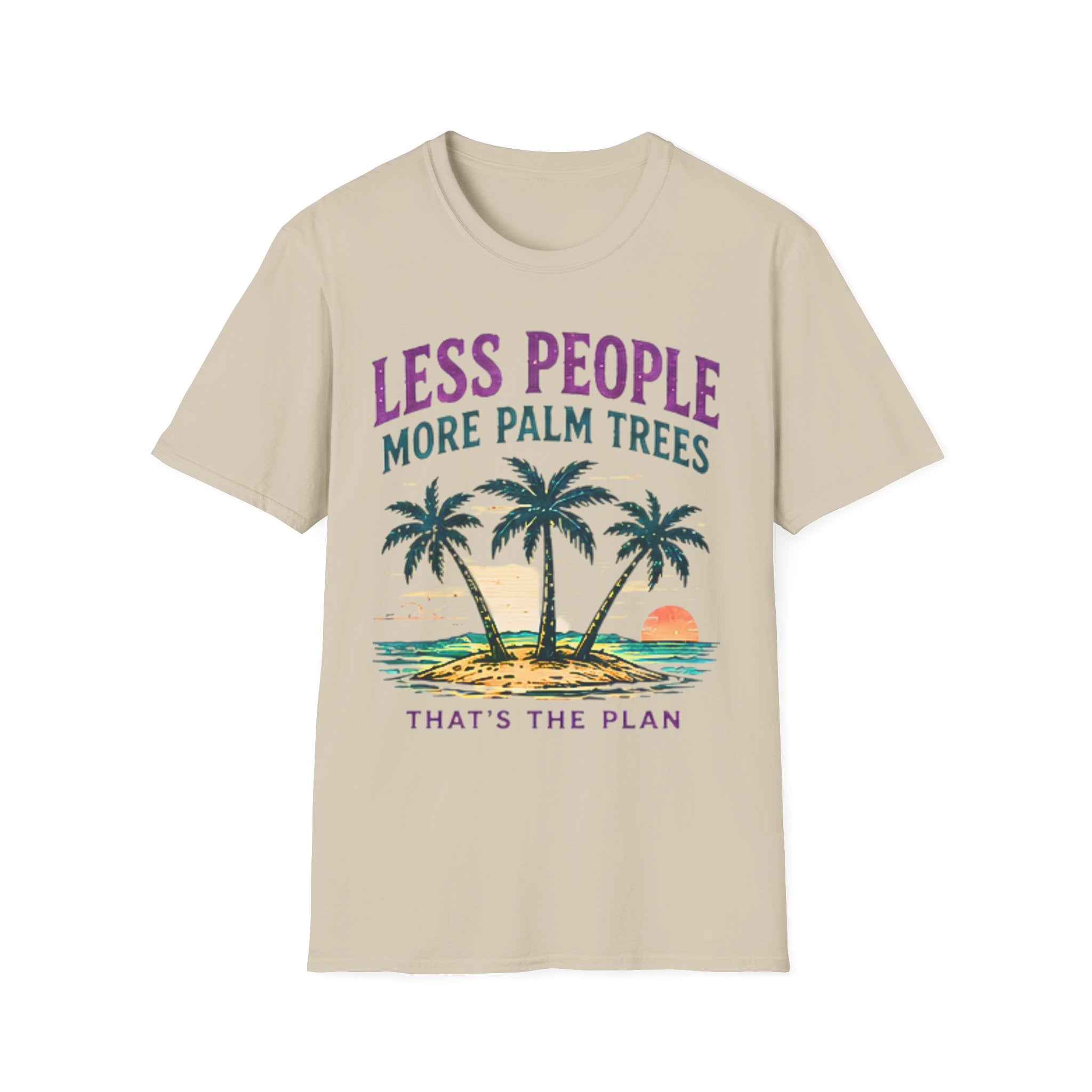 Less People More Palm Trees | Beach Life Graphic Tee | Cute Coastal Shirt | Oversized Summer Tee | Ocean Lover Gift
