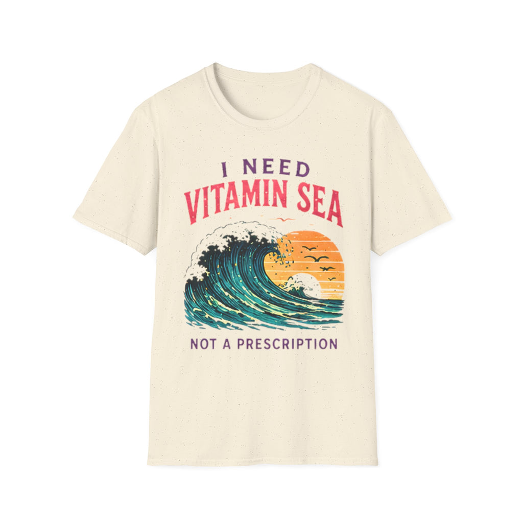 Vitamin Sea | Beach Life Graphic Tee | Cute Coastal Shirt | Oversized Summer Tee | Ocean Lover Gift