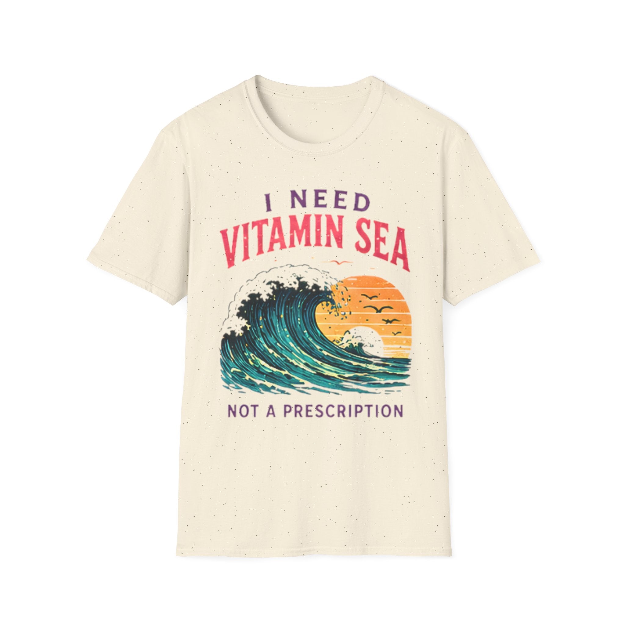 Vitamin Sea | Beach Life Graphic Tee | Cute Coastal Shirt | Oversized Summer Tee | Ocean Lover Gift