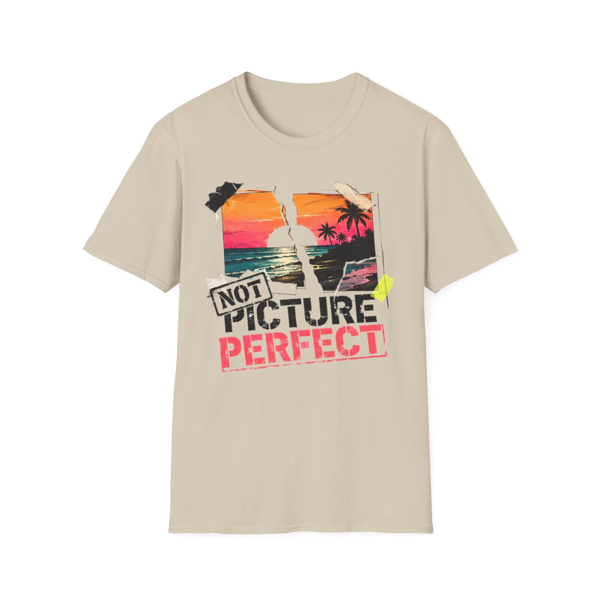 Not Picture Perfect | Beach Life Graphic Tee | Cute Coastal Shirt | Oversized Summer Tee | Ocean Lover Gift