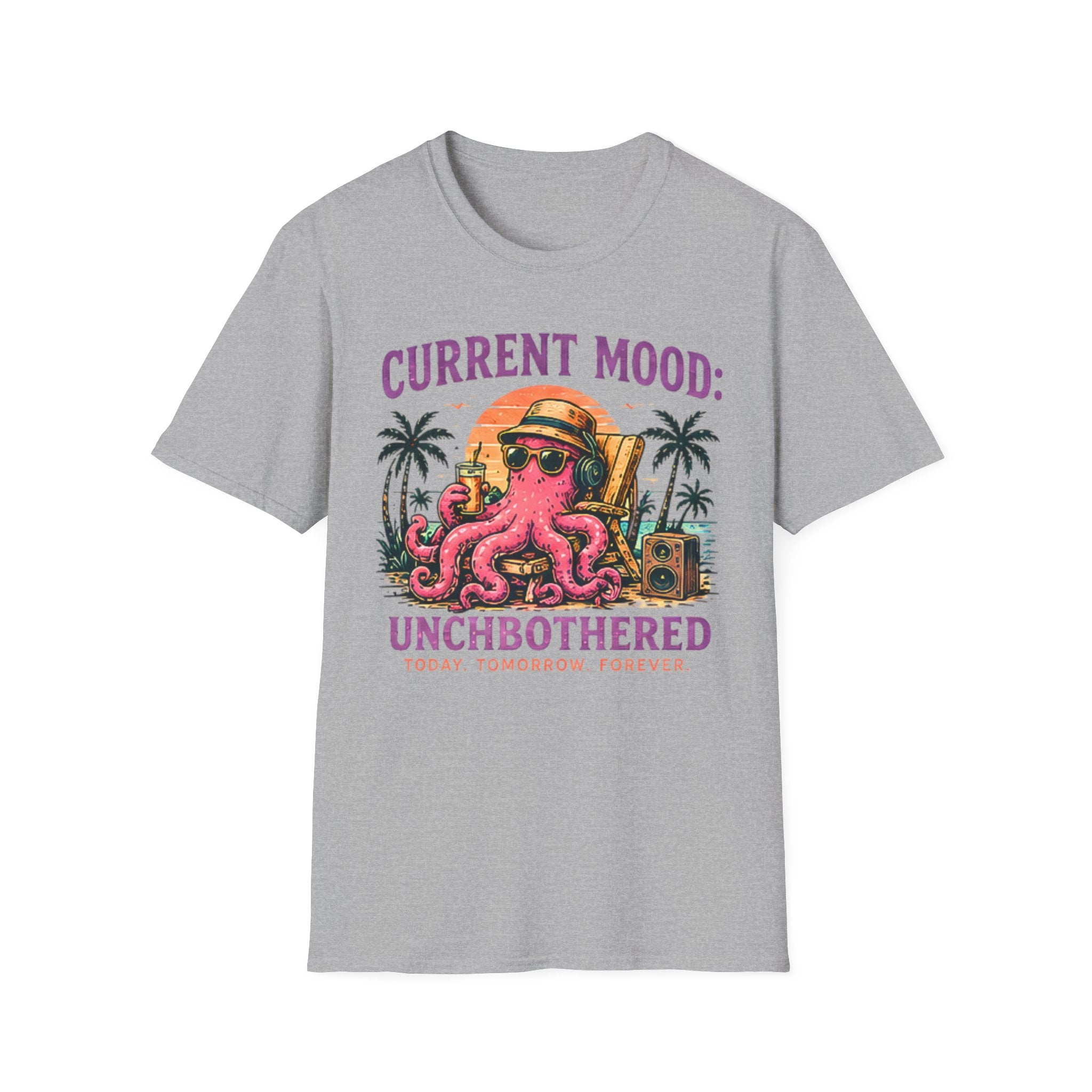 Unbothered | Beach Life Graphic Tee | Cute Coastal Shirt | Oversized Summer Tee | Ocean Lover Gift