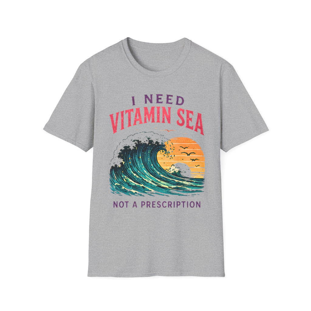 Vitamin Sea | Beach Life Graphic Tee | Cute Coastal Shirt | Oversized Summer Tee | Ocean Lover Gift