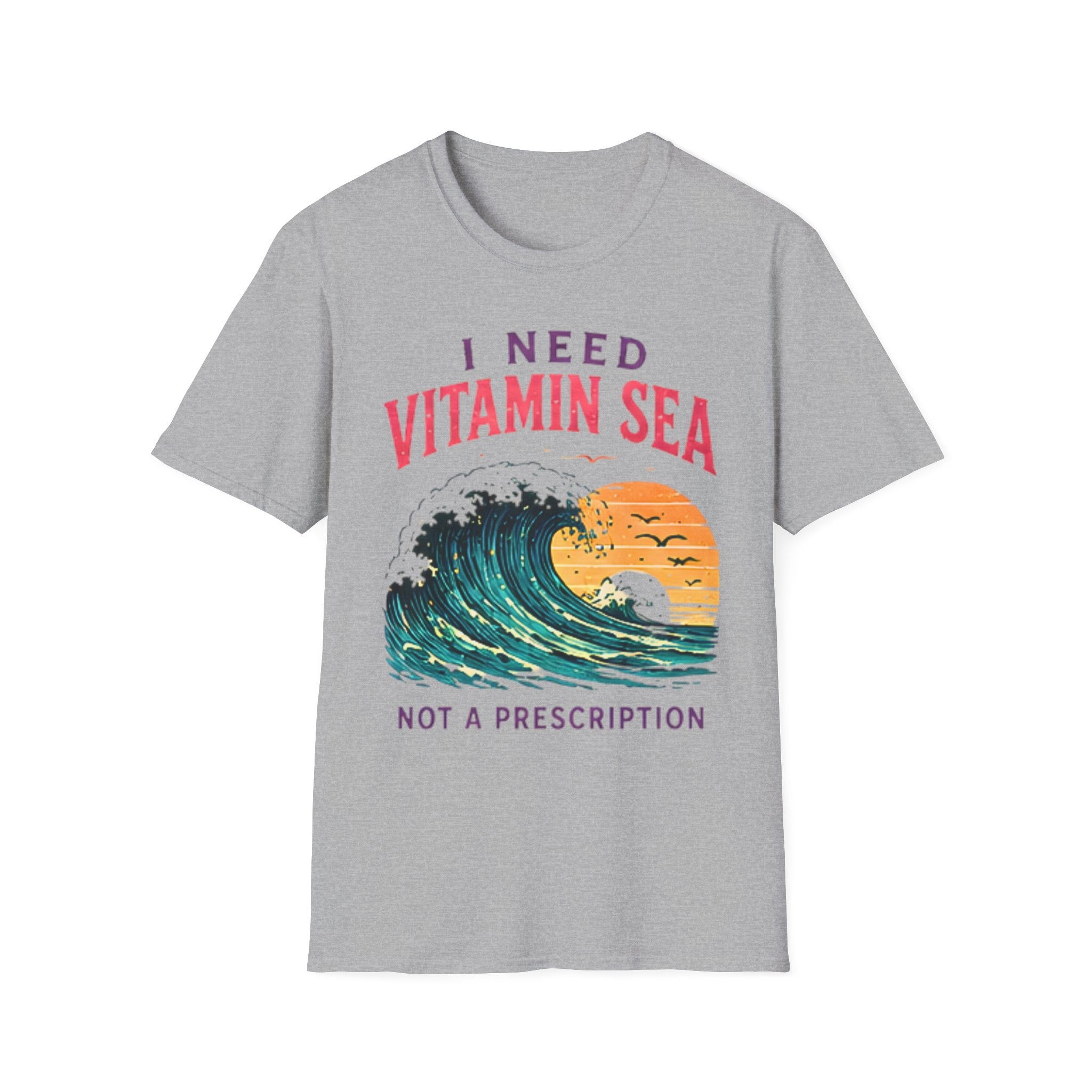 Vitamin Sea | Beach Life Graphic Tee | Cute Coastal Shirt | Oversized Summer Tee | Ocean Lover Gift