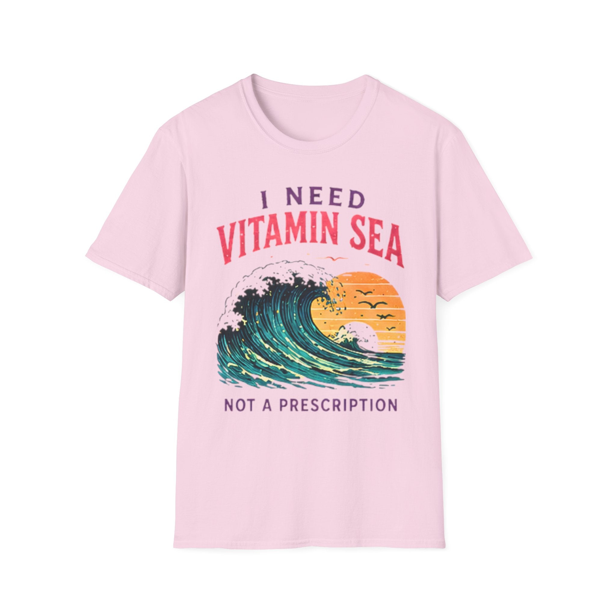 Vitamin Sea | Beach Life Graphic Tee | Cute Coastal Shirt | Oversized Summer Tee | Ocean Lover Gift