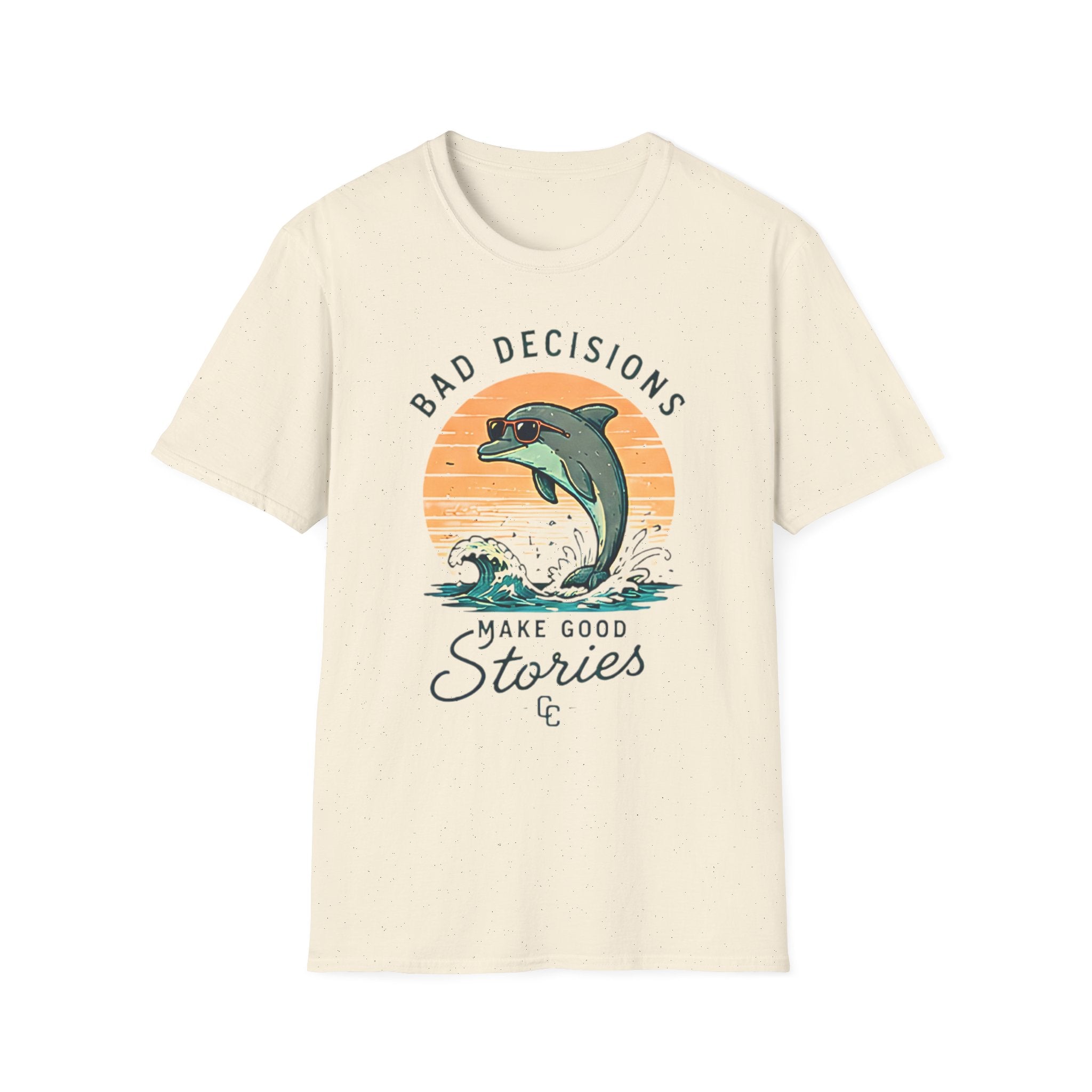 Bad Decisions Make Great Stories| Beach Life Graphic Tee | Cute Coastal Shirt | Oversized Summer Tee | Ocean Lover Gift