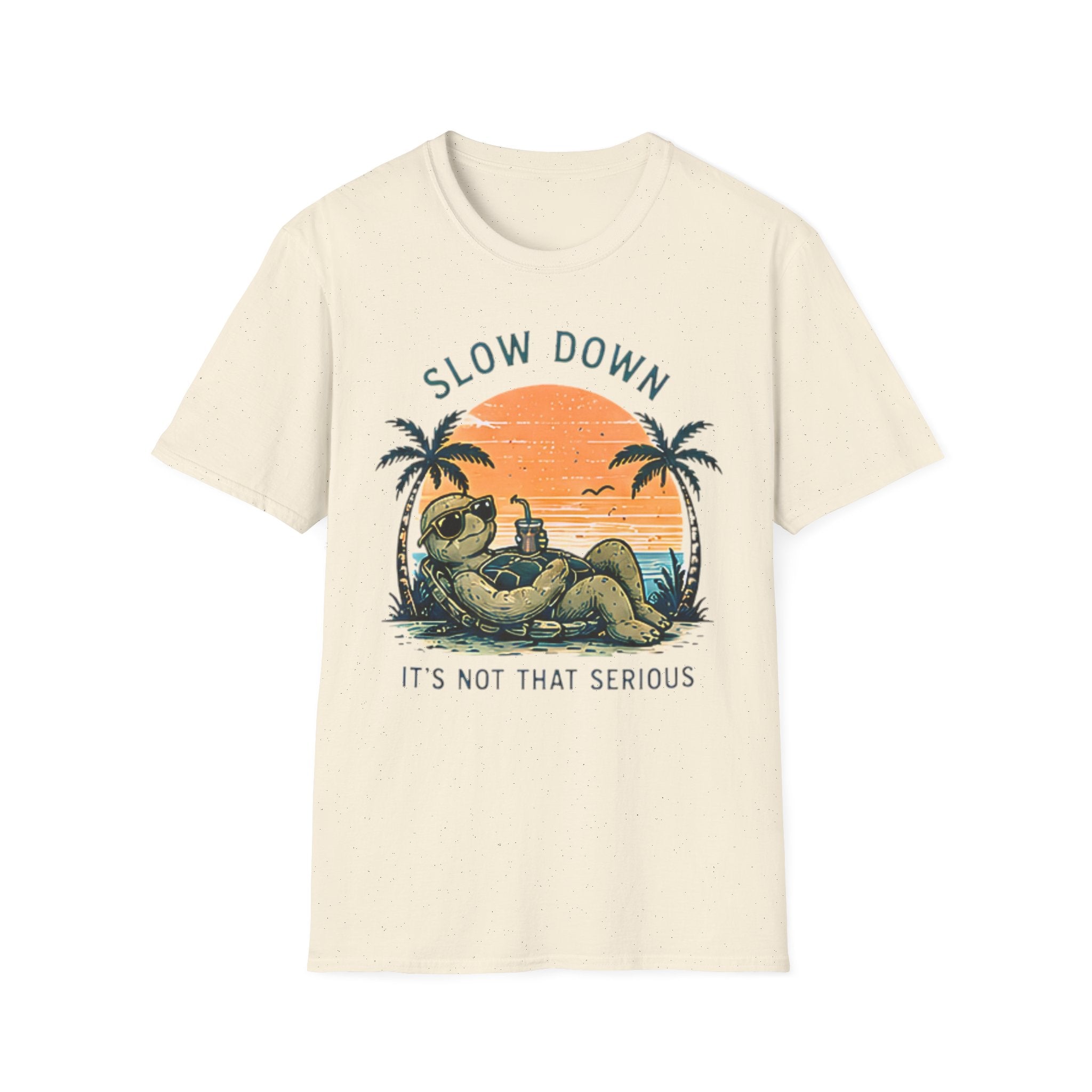 Slow Down | Beach Life Graphic Tee | Cute Coastal Shirt | Oversized Summer Tee | Ocean Lover Gift