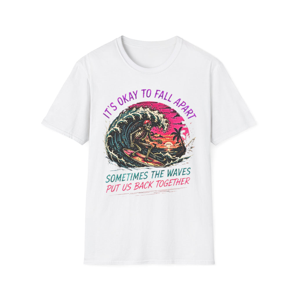 Ok To Fall Apart | Cute Coastal Shirt | Beach Life Graphic Tee | Oversized Summer Tee | Ocean Lover Gift