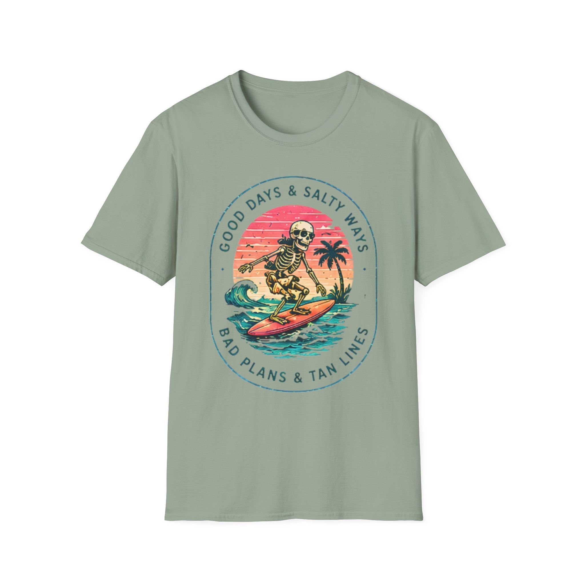 Good Days Salty Ways | Beach Life Graphic Tee | Cute Coastal Shirt | Oversized Summer Tee | Ocean Lover Gift