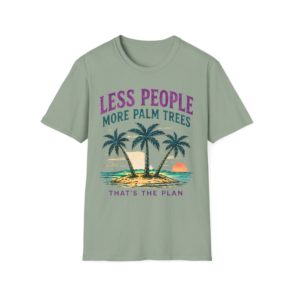 Less People More Palm Trees | Beach Life Graphic Tee | Cute Coastal Shirt | Oversized Summer Tee | Ocean Lover Gift