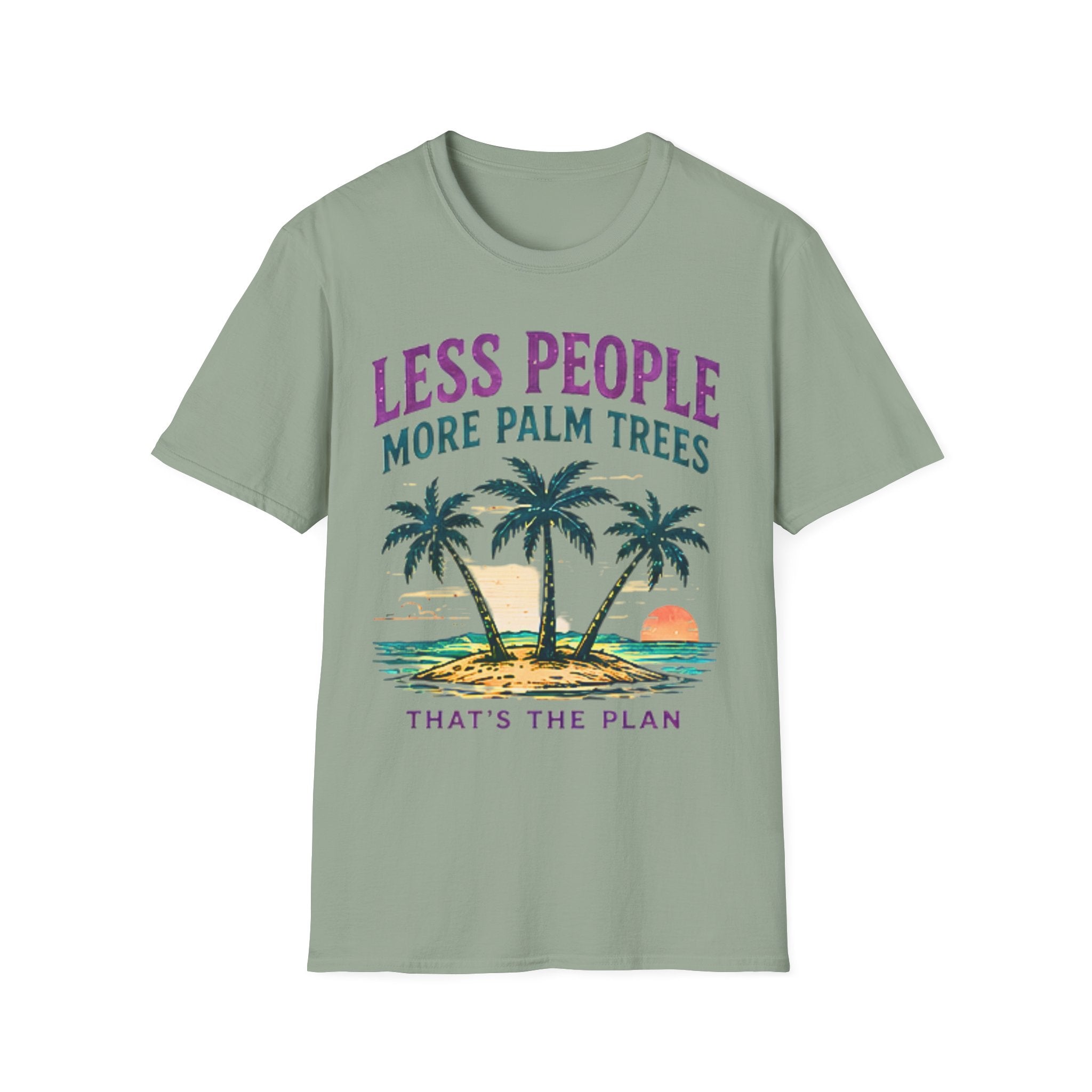 Less People More Palm Trees | Beach Life Graphic Tee | Cute Coastal Shirt | Oversized Summer Tee | Ocean Lover Gift