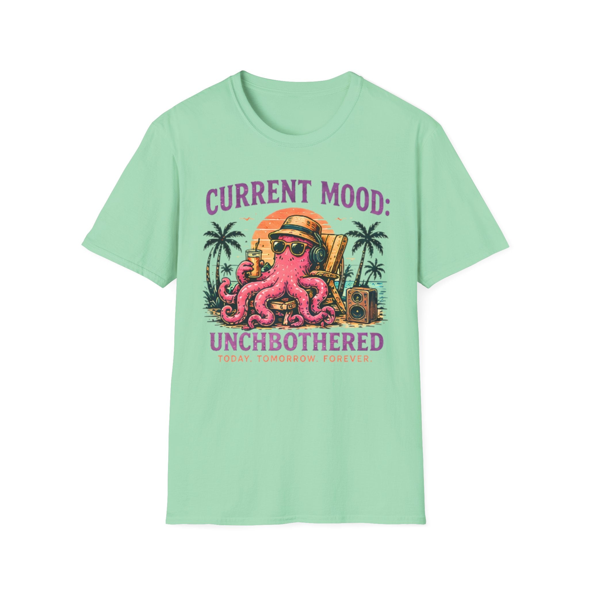 Unbothered | Beach Life Graphic Tee | Cute Coastal Shirt | Oversized Summer Tee | Ocean Lover Gift