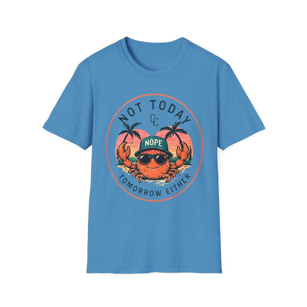 Not Today | Beach Life Graphic Tee | Cute Coastal Shirt | Oversized Summer Tee | Ocean Lover Gift