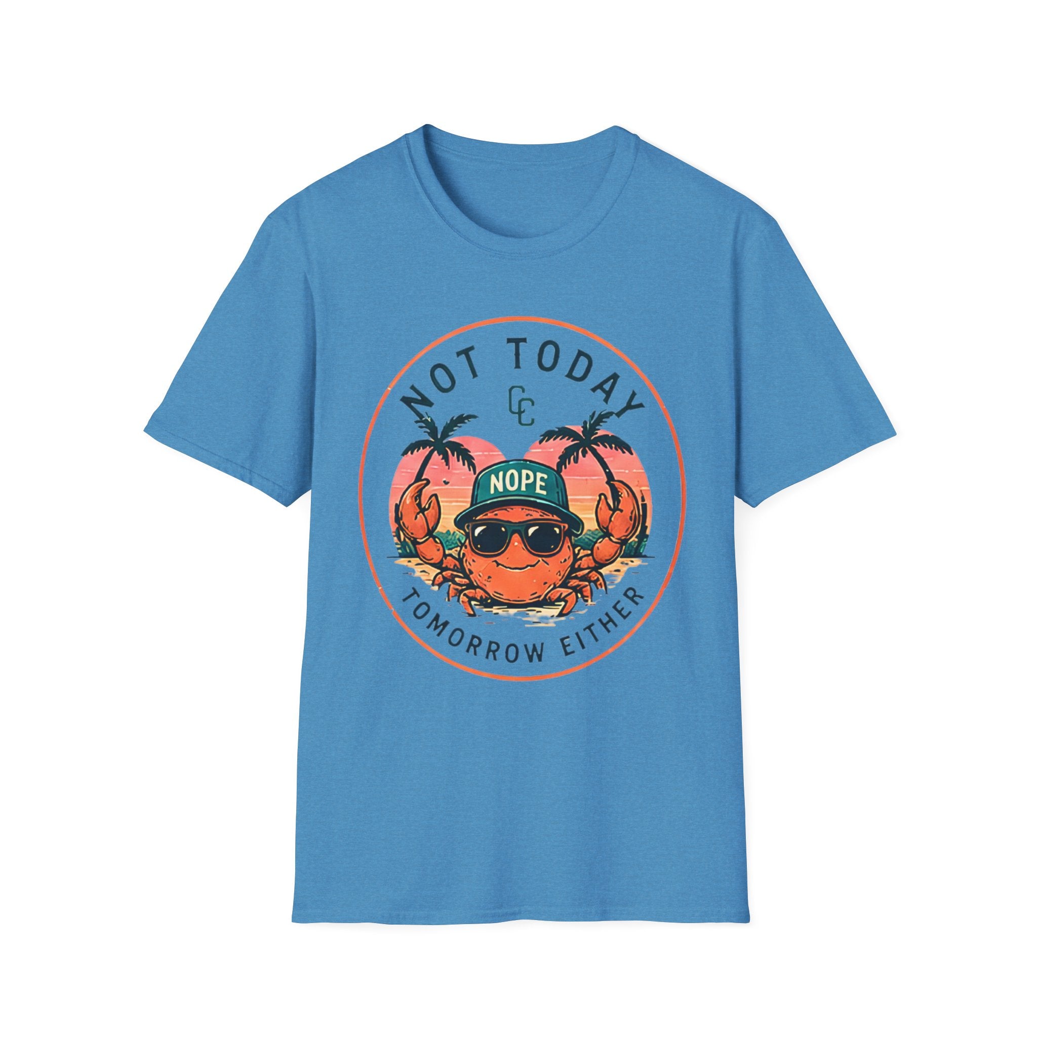 Not Today | Beach Life Graphic Tee | Cute Coastal Shirt | Oversized Summer Tee | Ocean Lover Gift