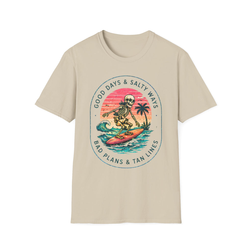 Good Days Salty Ways | Beach Life Graphic Tee | Cute Coastal Shirt | Oversized Summer Tee | Ocean Lover Gift